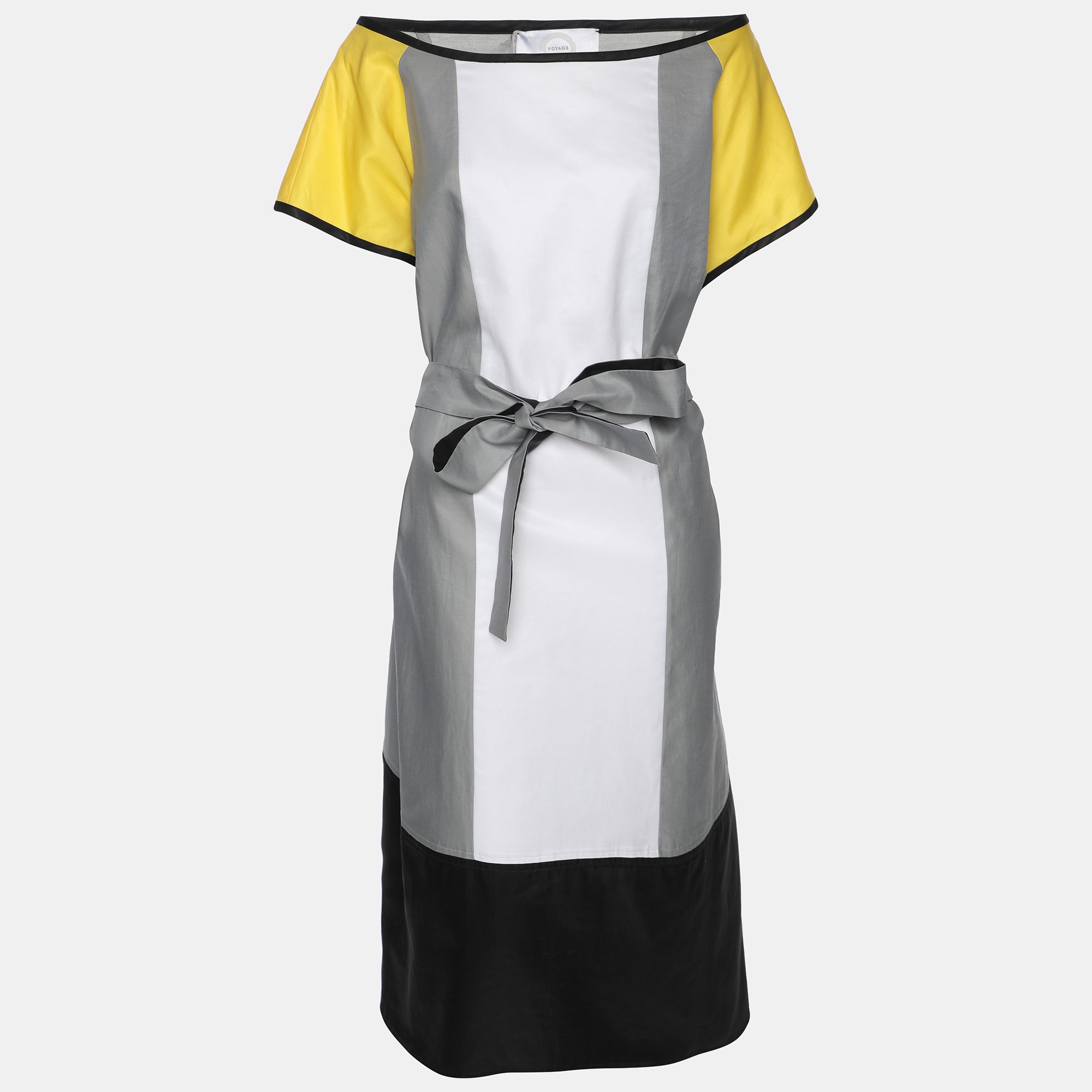 Voyage by Marina Rinaldi Multicolor Cotton Patchwork Belted Dress L
Voyage by Marina Rinaldi Multicolor Cotton Patchwork Belted Dress L