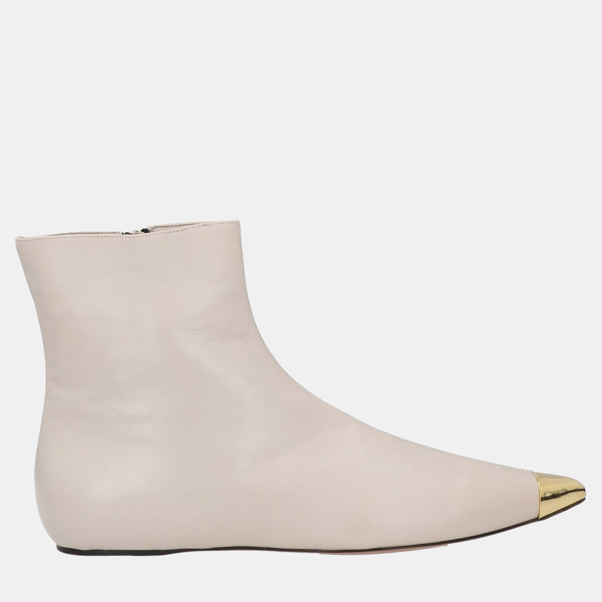 

Marni Leather Leather Ankle Boots Size, Beige