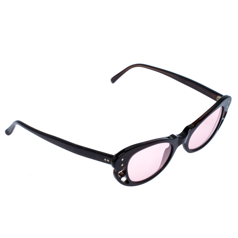 Image of Marni Dark Brown/Pink MA S Butterfly Sunglasses