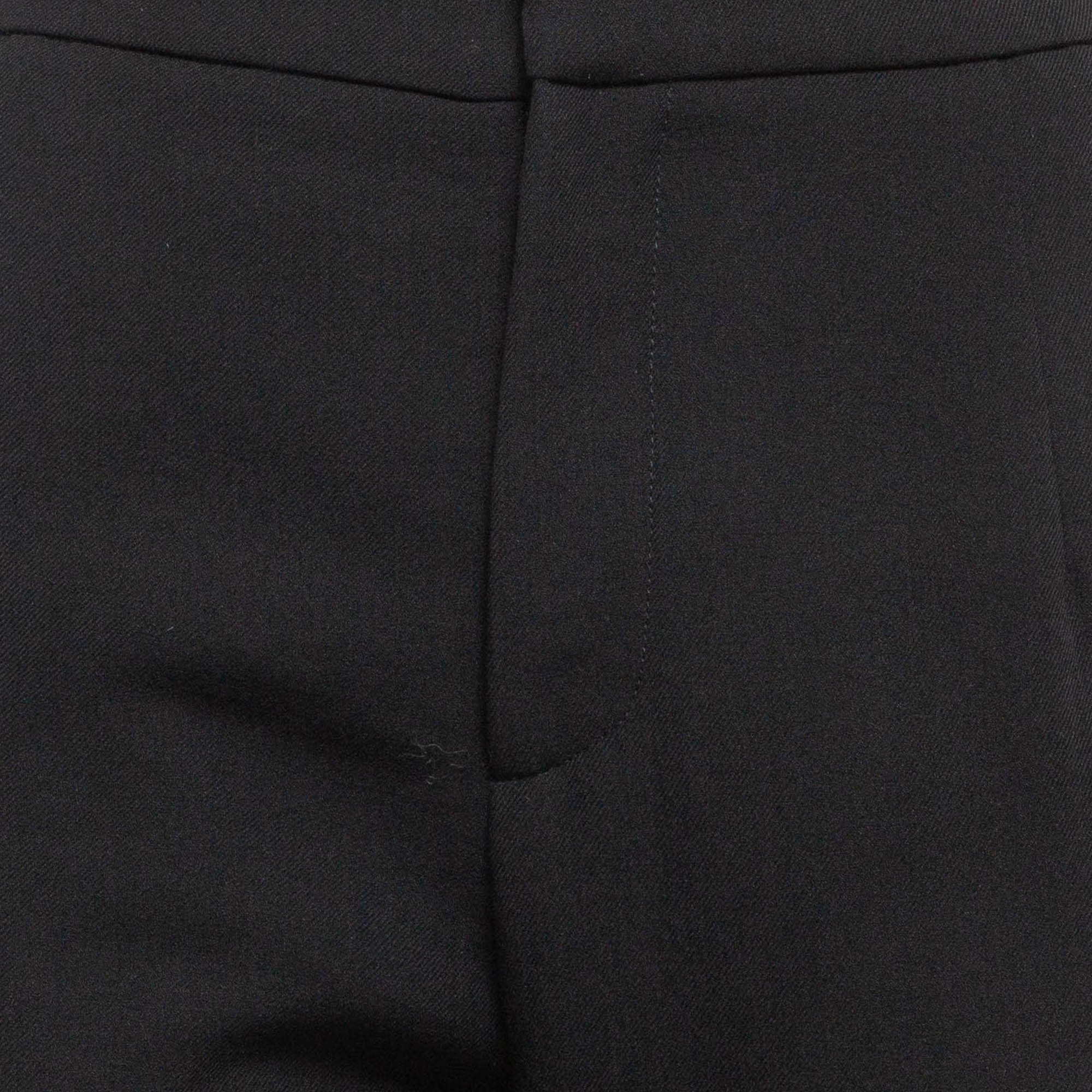 Marni Black Wool Blend Trousers M