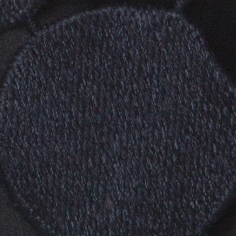 Marni Navy Blue Cotton Blend Macrame Dot Peplum Tunic S