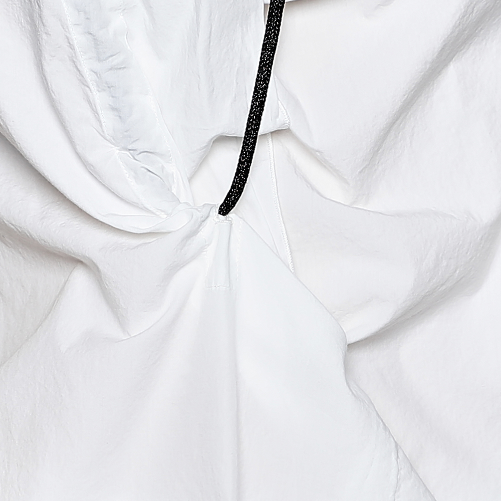 Marni White Cotton Ruffle Detail Sleeveless Top M