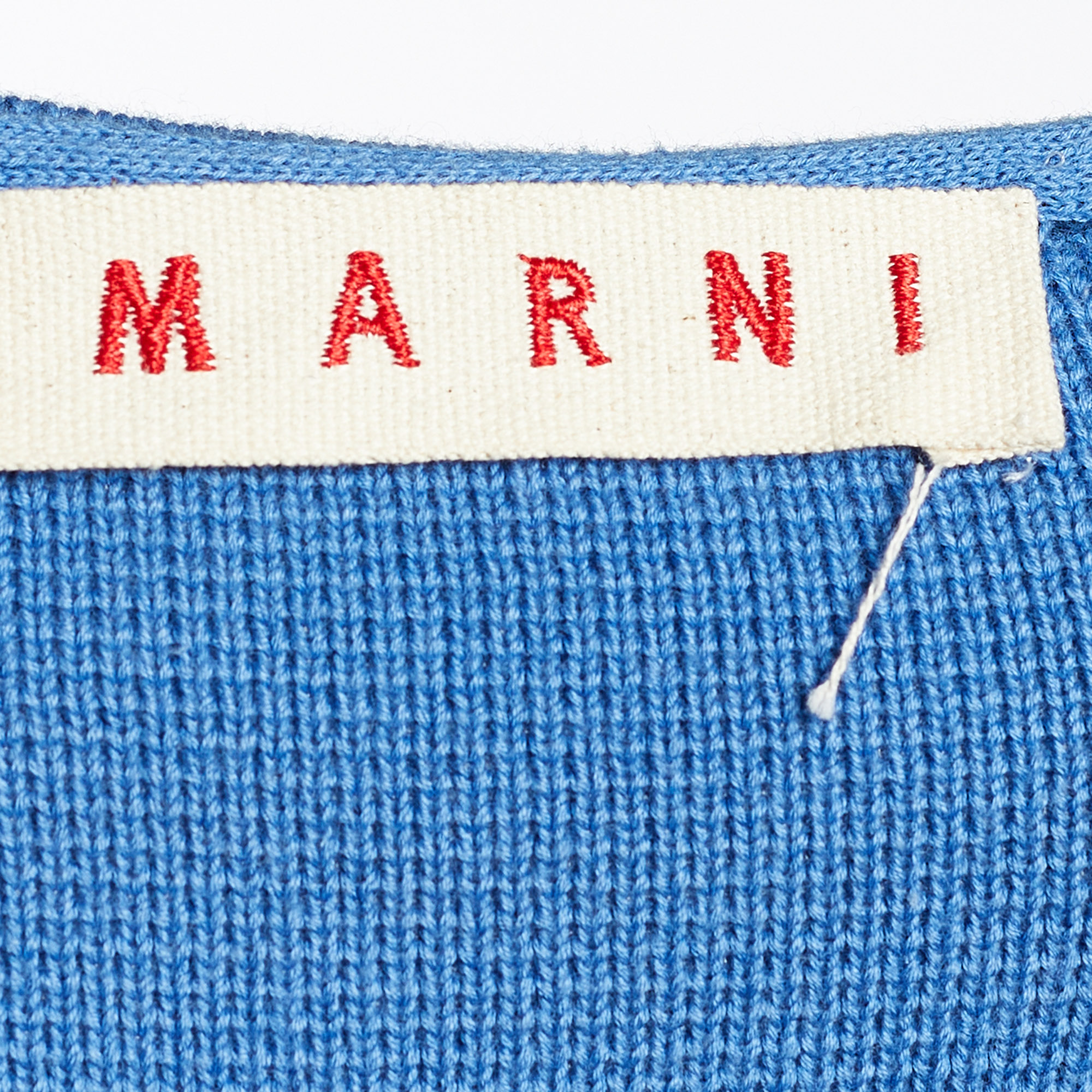 Marni Colorblock Rib Knit Elasticized Waist Top M