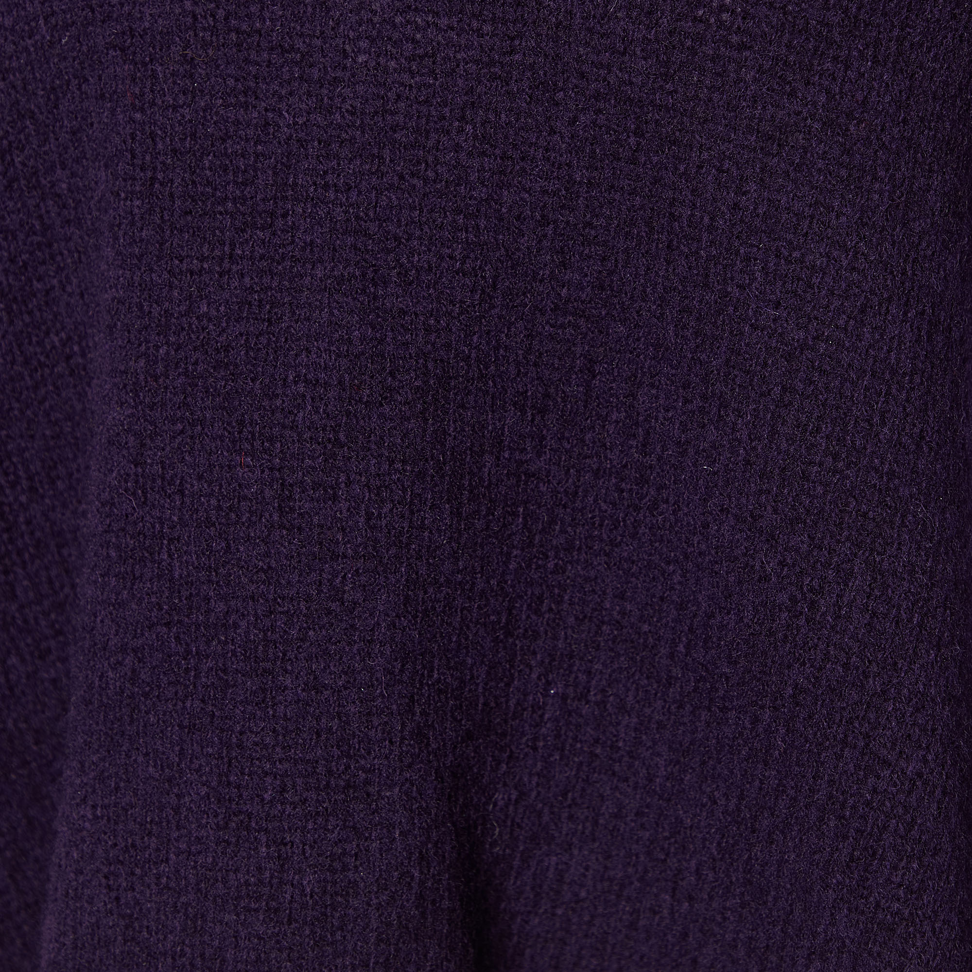 Marni Purple Wool Knit Turtle Neck Sweater M