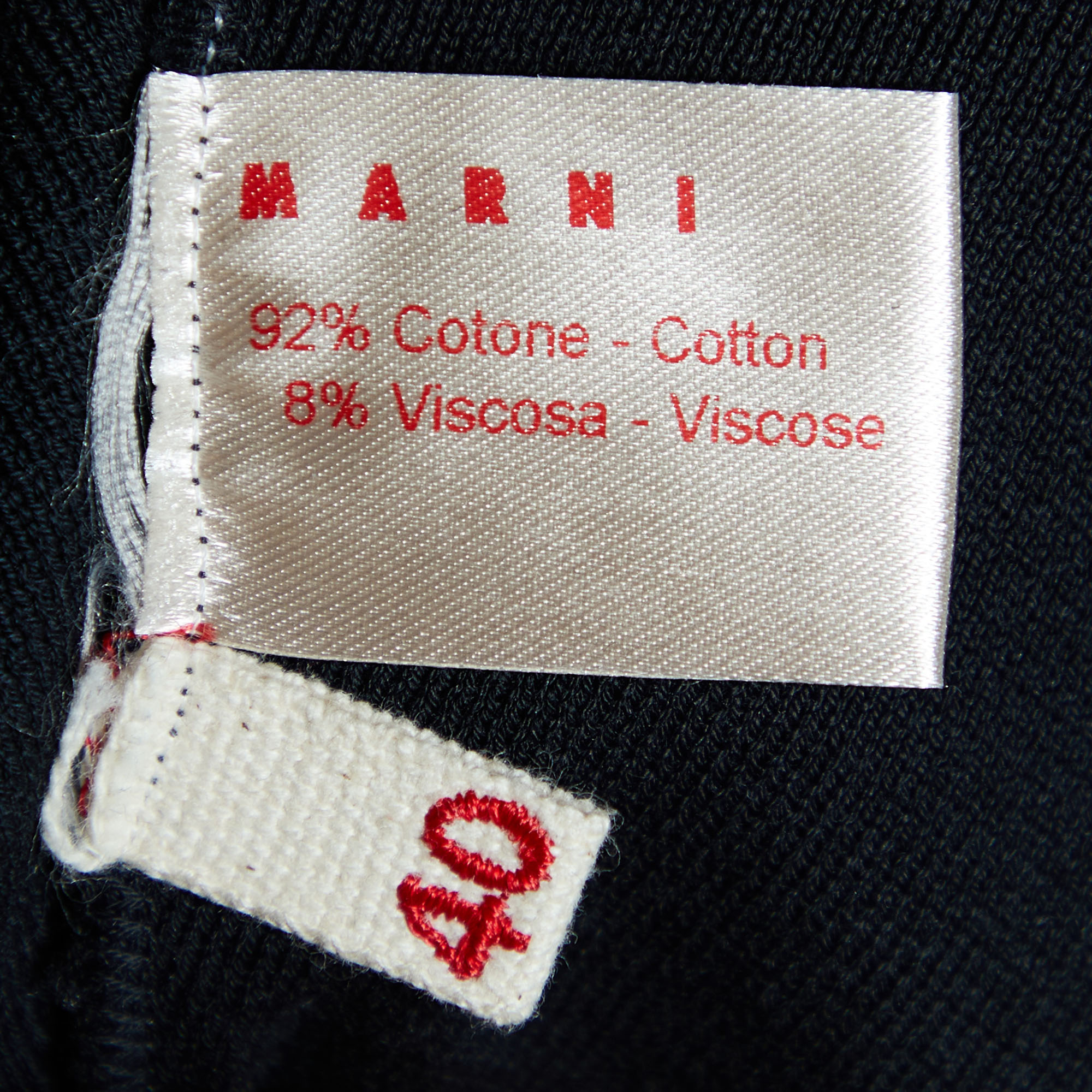 Marni Black Cotton Knit Capri Pants S
