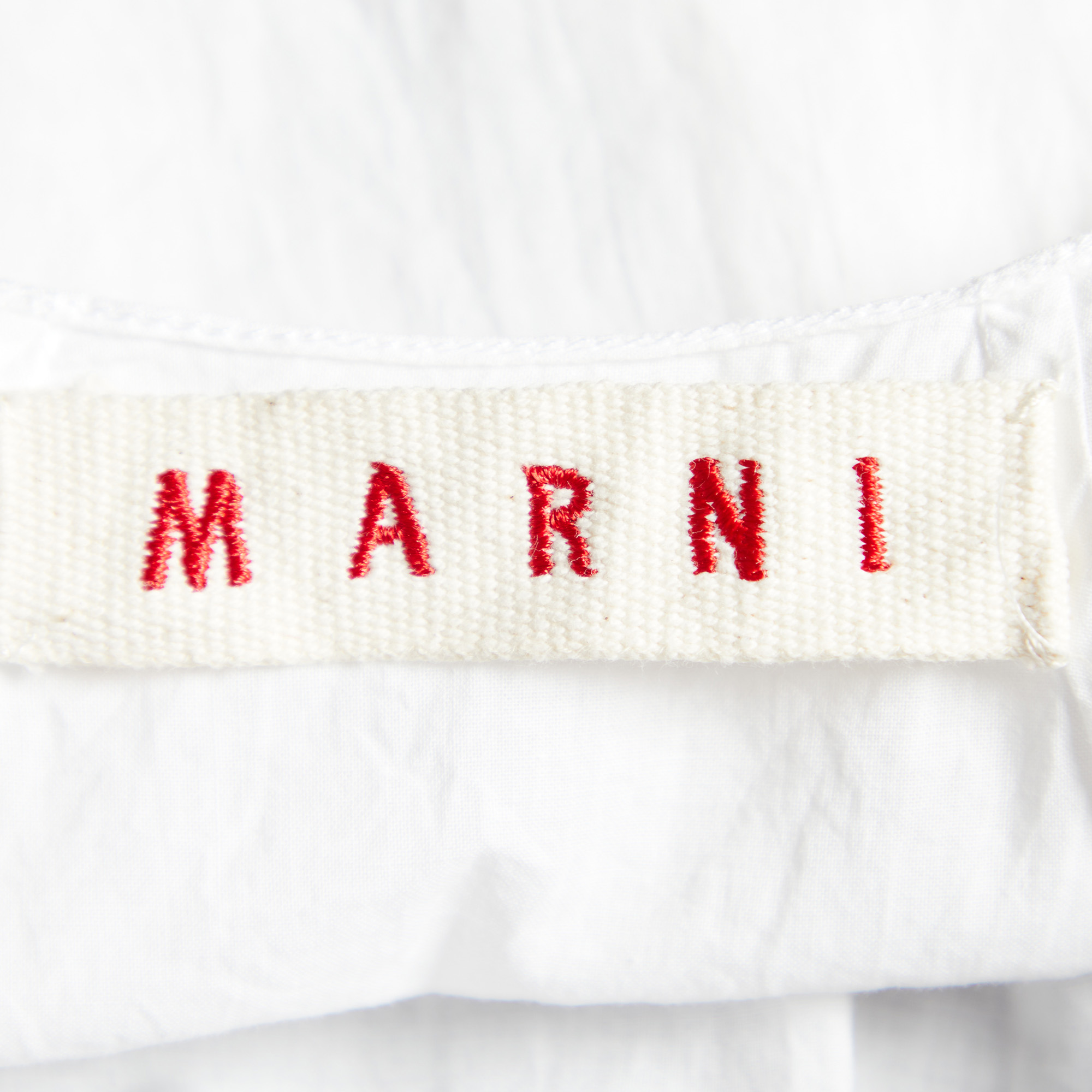 Marni White Cotton Sleeveless Top M