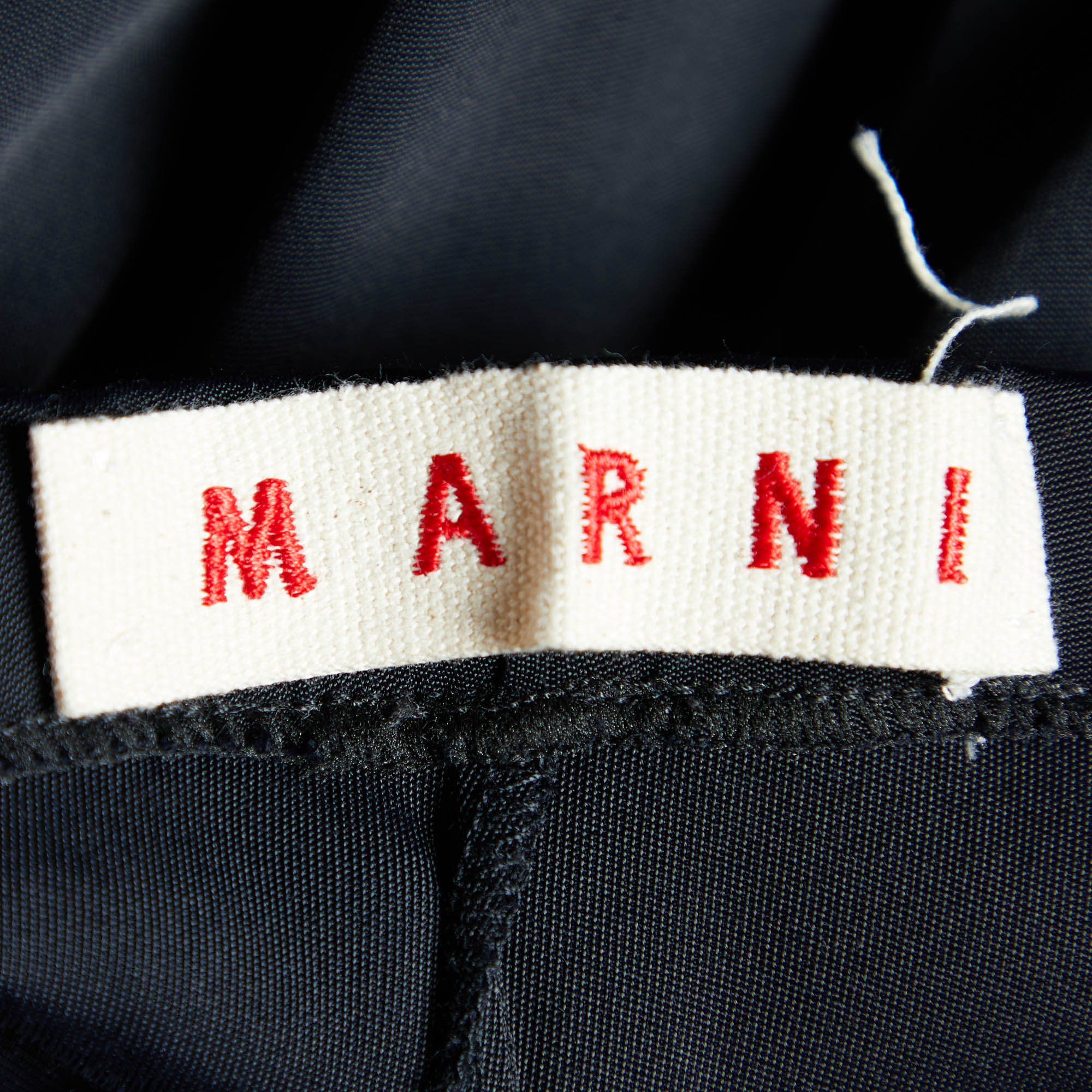 Marni Black Knit Cropped Leggings S