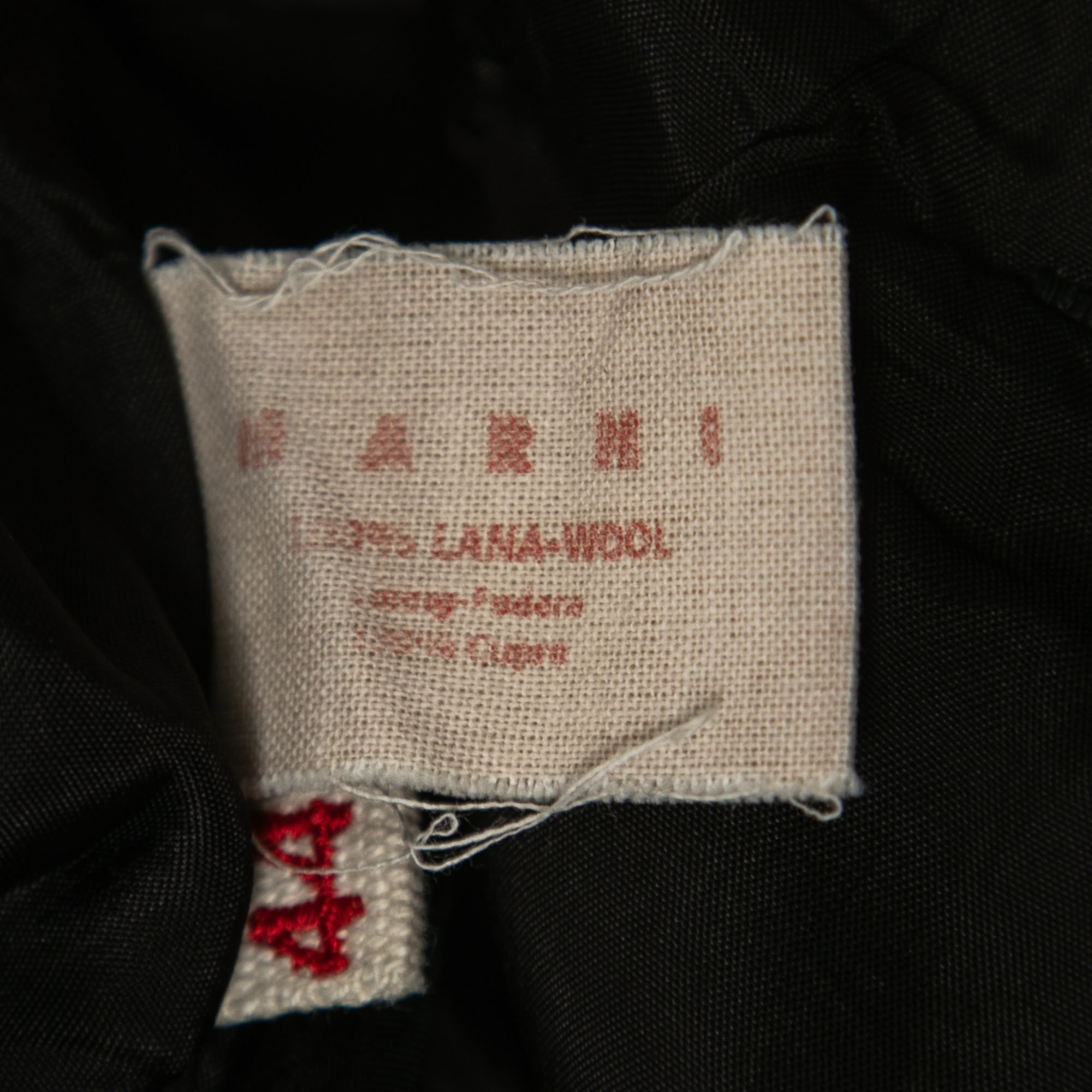 Marni Black Wool Bermuda Shorts M