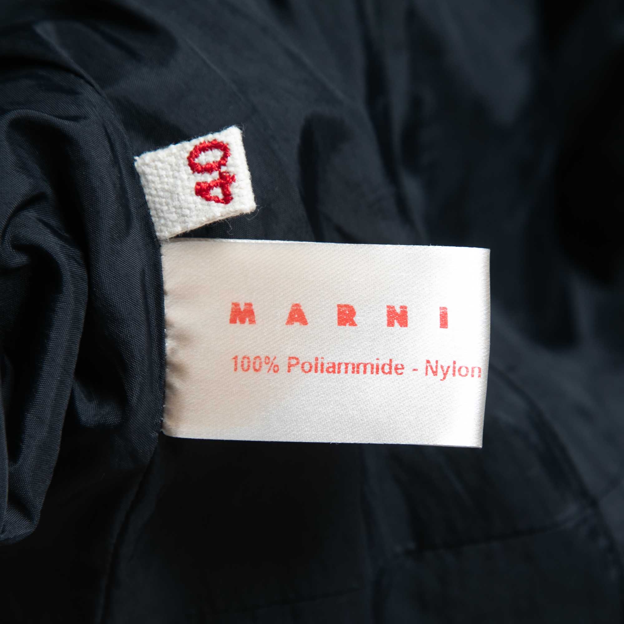 Marni Black Synthetic Cap Sleeve Top S