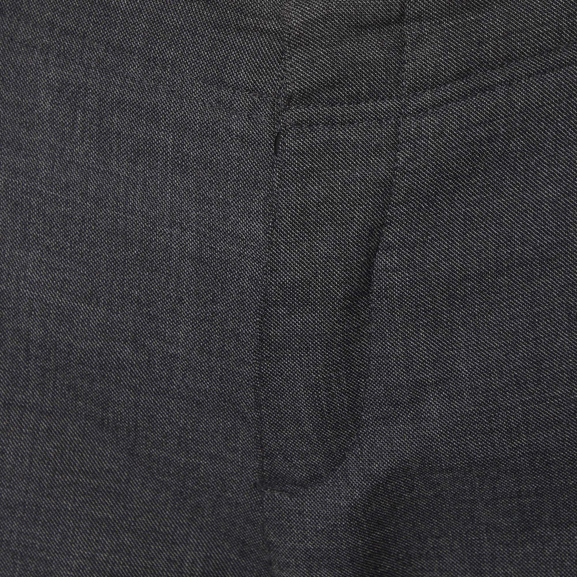 Marni Charcoal Grey Wool Tapered Leg Pants S