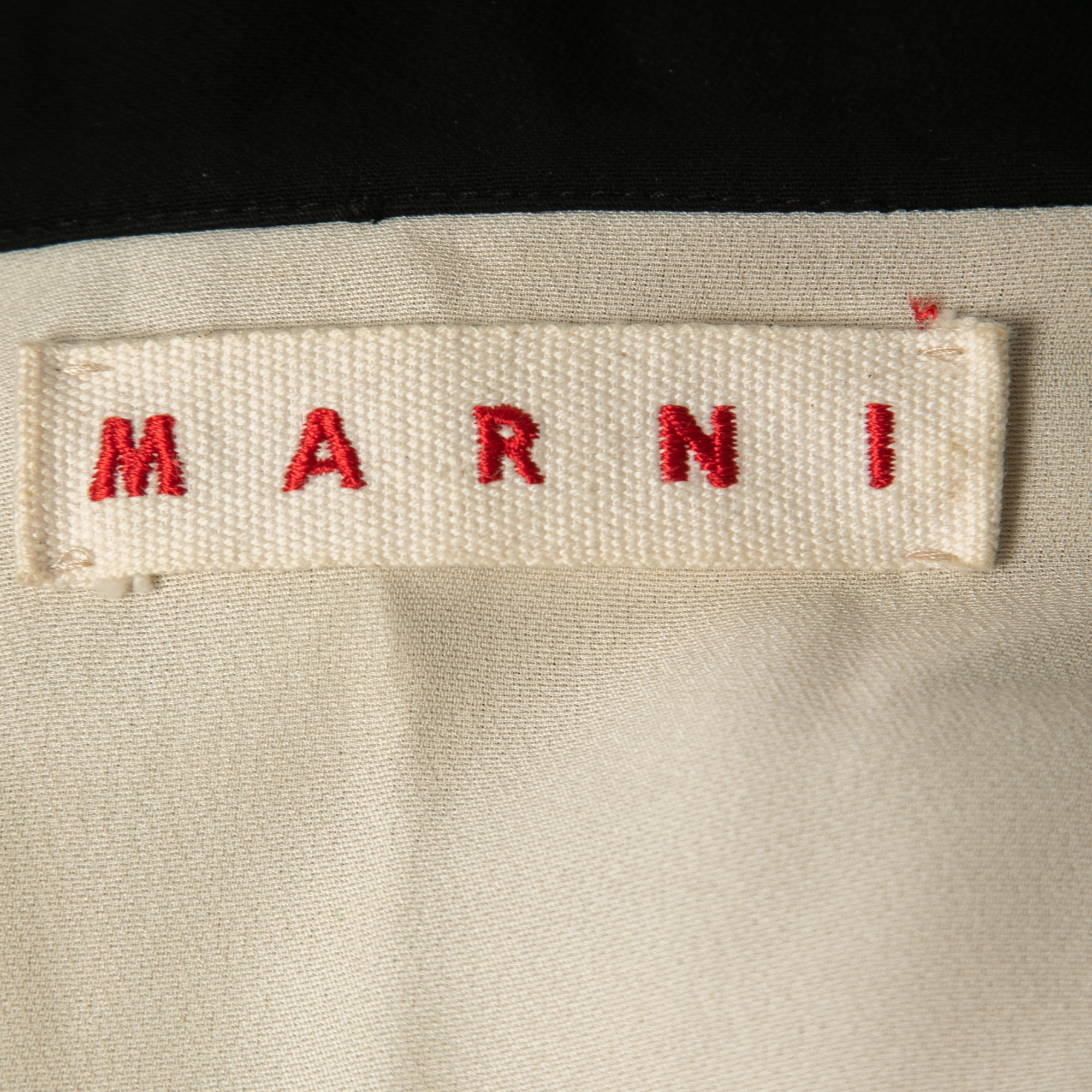 Marni Colorblock Crepe Button Front Midi Dress M
