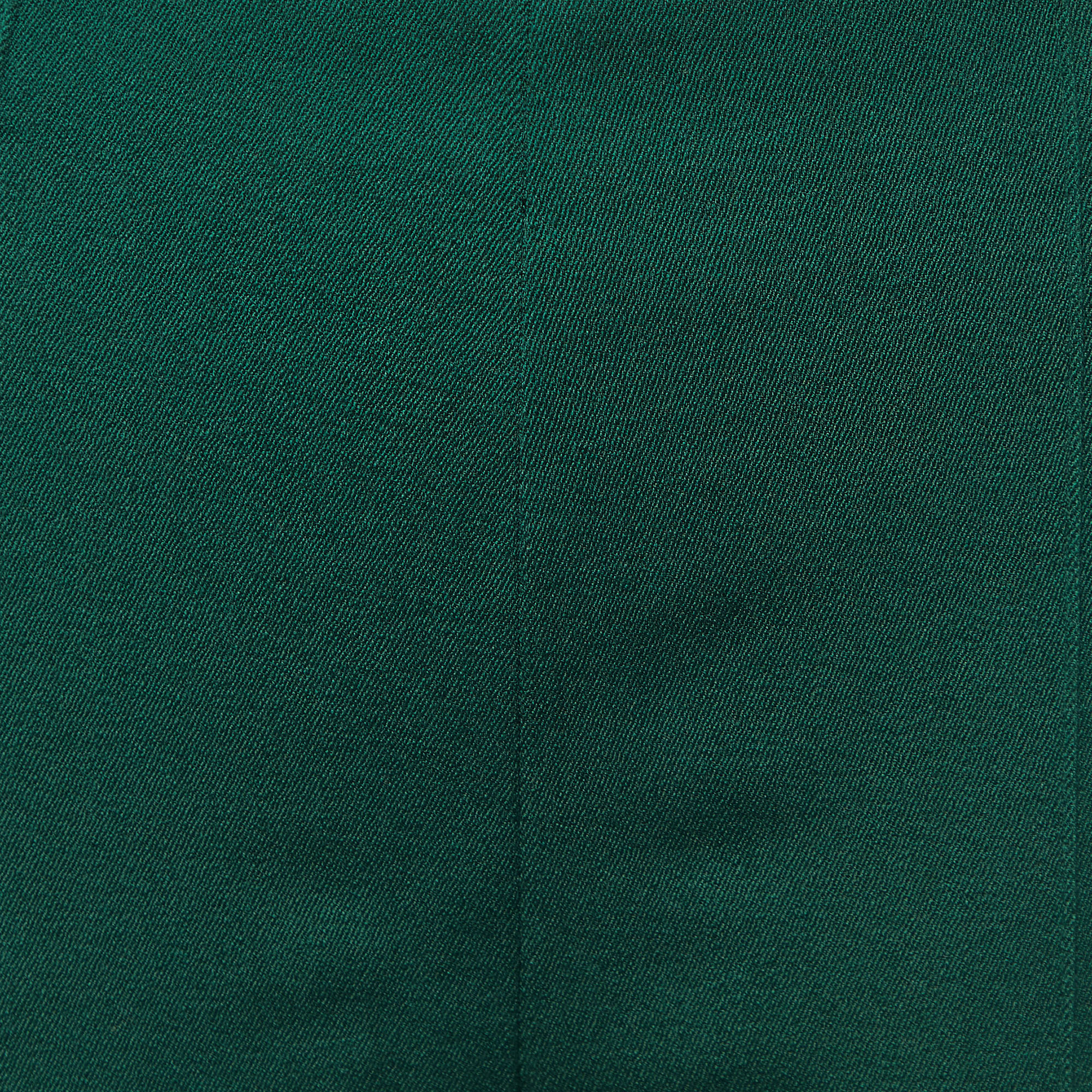 Marni Green Wool Blend Stirrup Trousers M