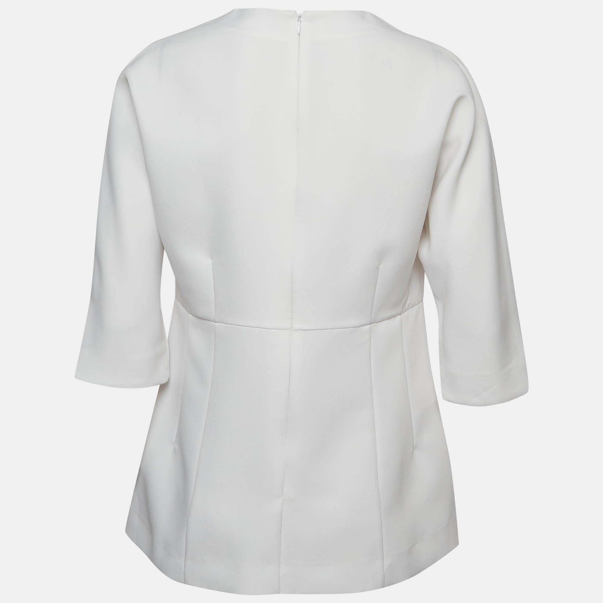 Marni White Peplum Top M