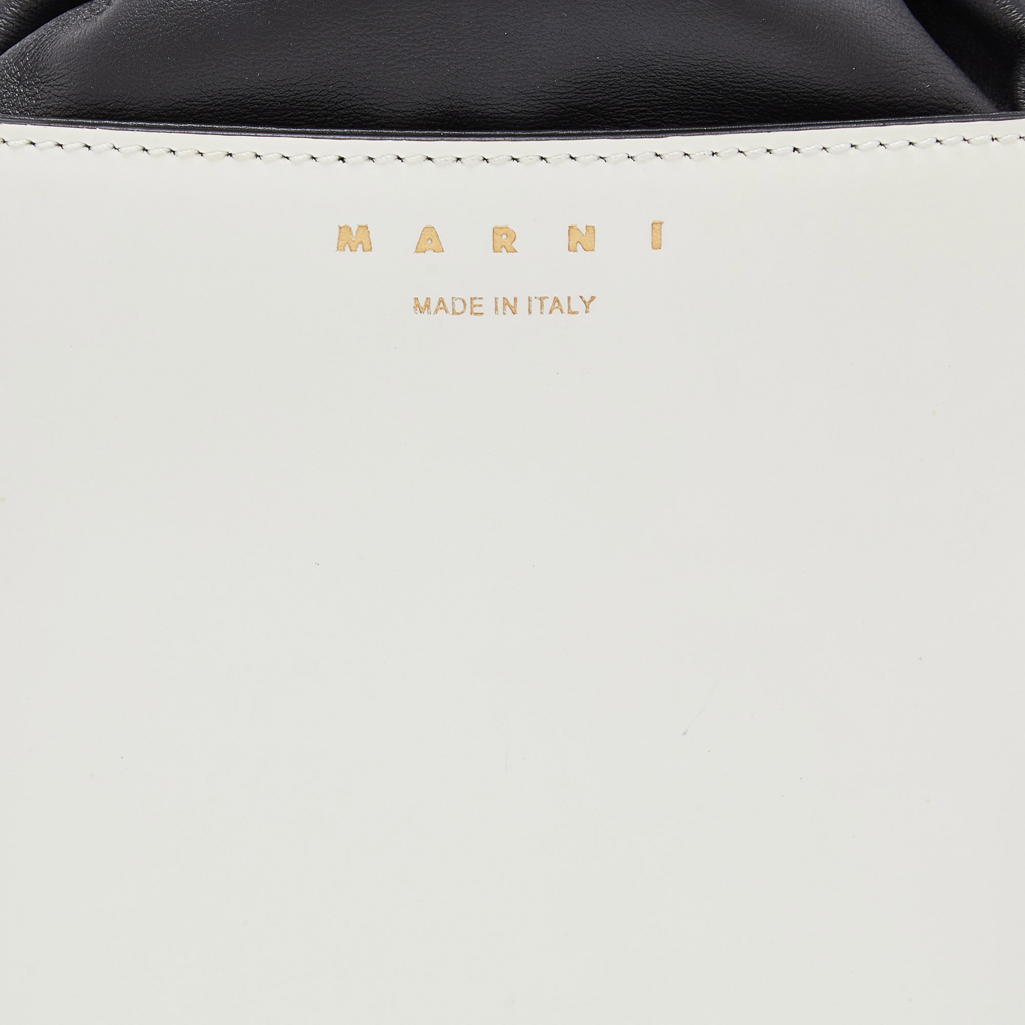 Marni Multicolor Leather Coffer Drawstring Clutch Bag