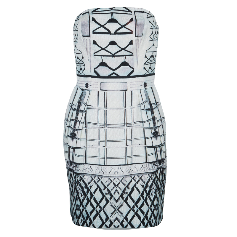 Image of Mary Katrantzou Printed Strapless Dress M