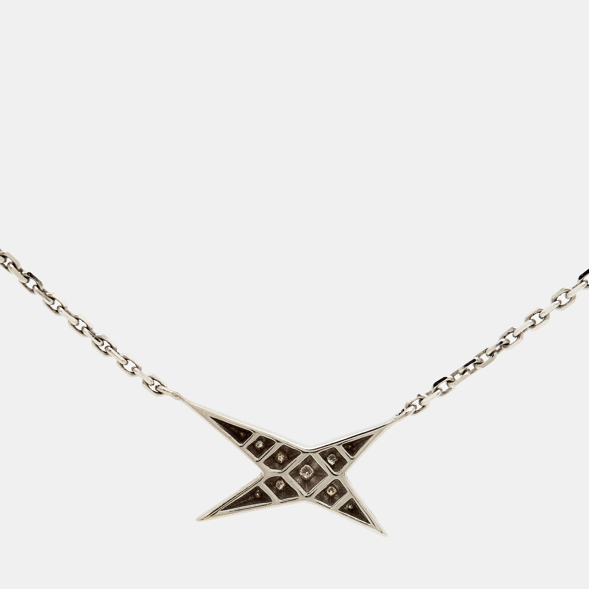 Mauboussin Valentin For You Star Diamond 18k White Gold Necklace
