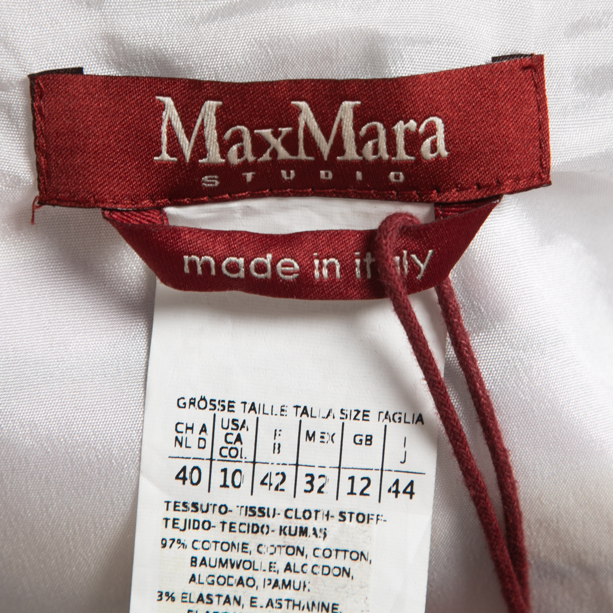 Max Mara Studio Multicolor Printed Cotton Sleeveless Mini Dress M