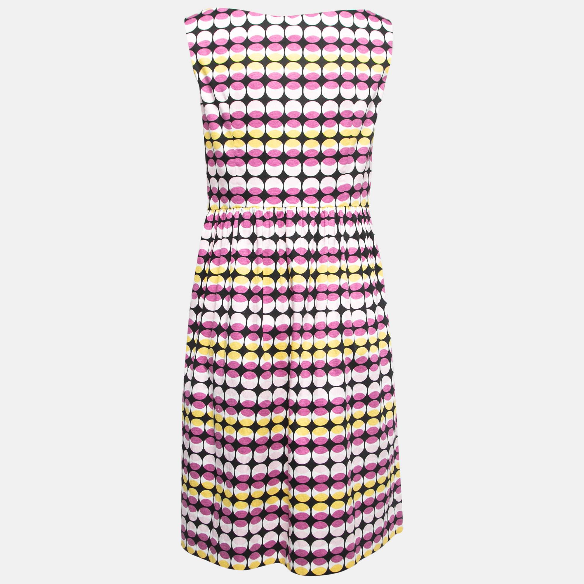 Max Mara Studio Multicolor Printed Cotton Sleeveless Mini Dress
Max Mara Studio Multicolor Printed Cotton Sleeveless Mini Dress