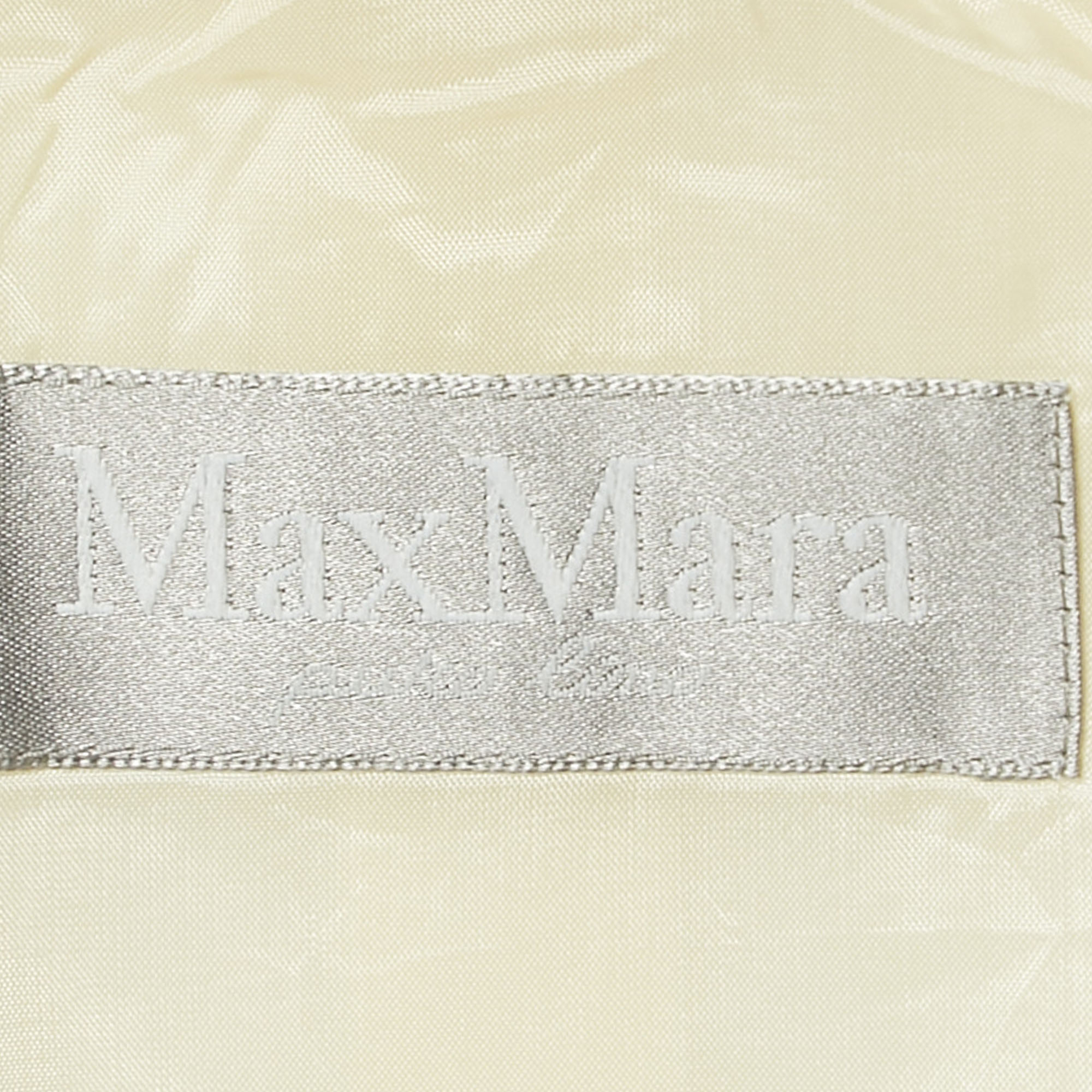 Max Mara Off-White Linen Skirt Suit M