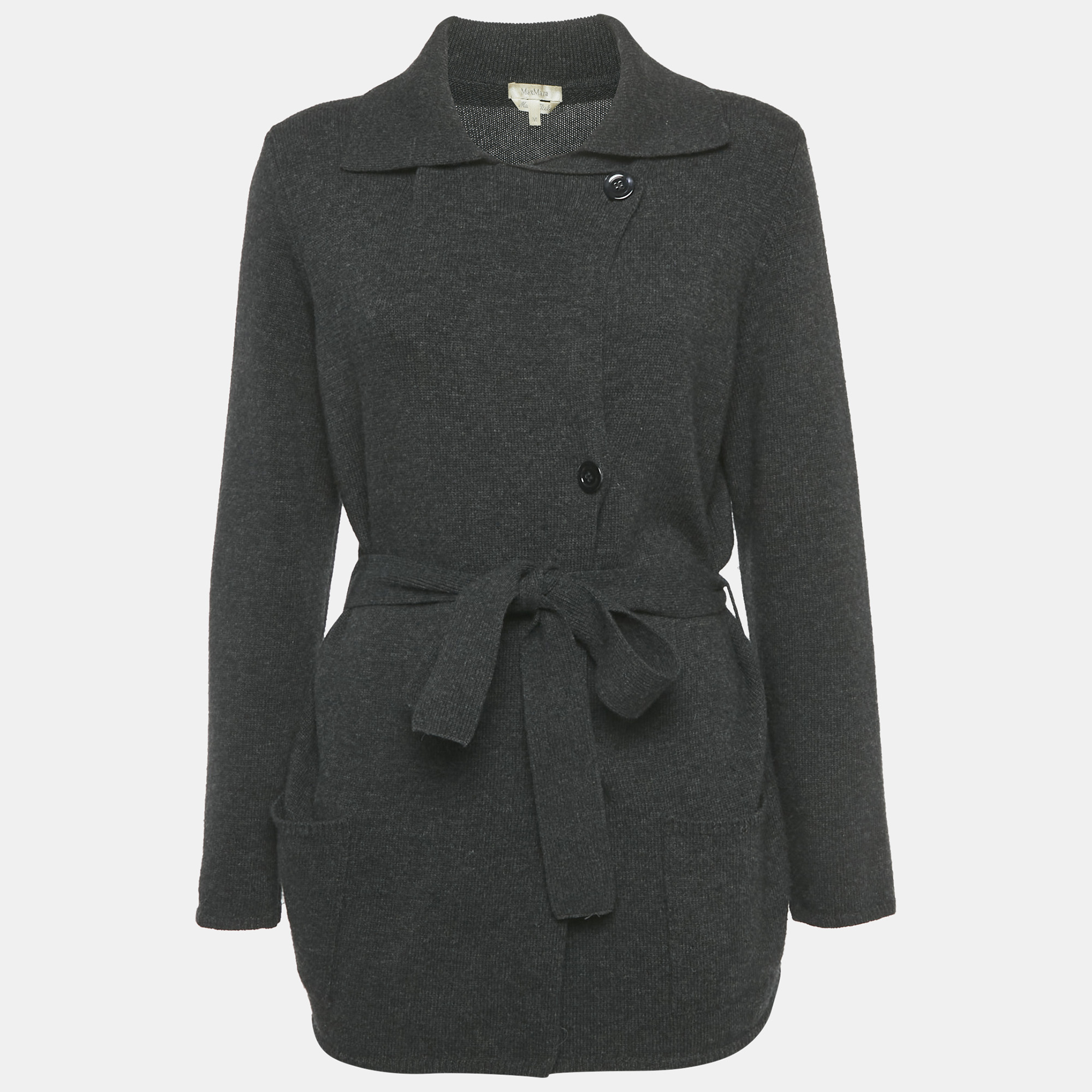 Max Mara Black Wool Belted Cardigan
Max Mara Black Wool Belted Cardigan