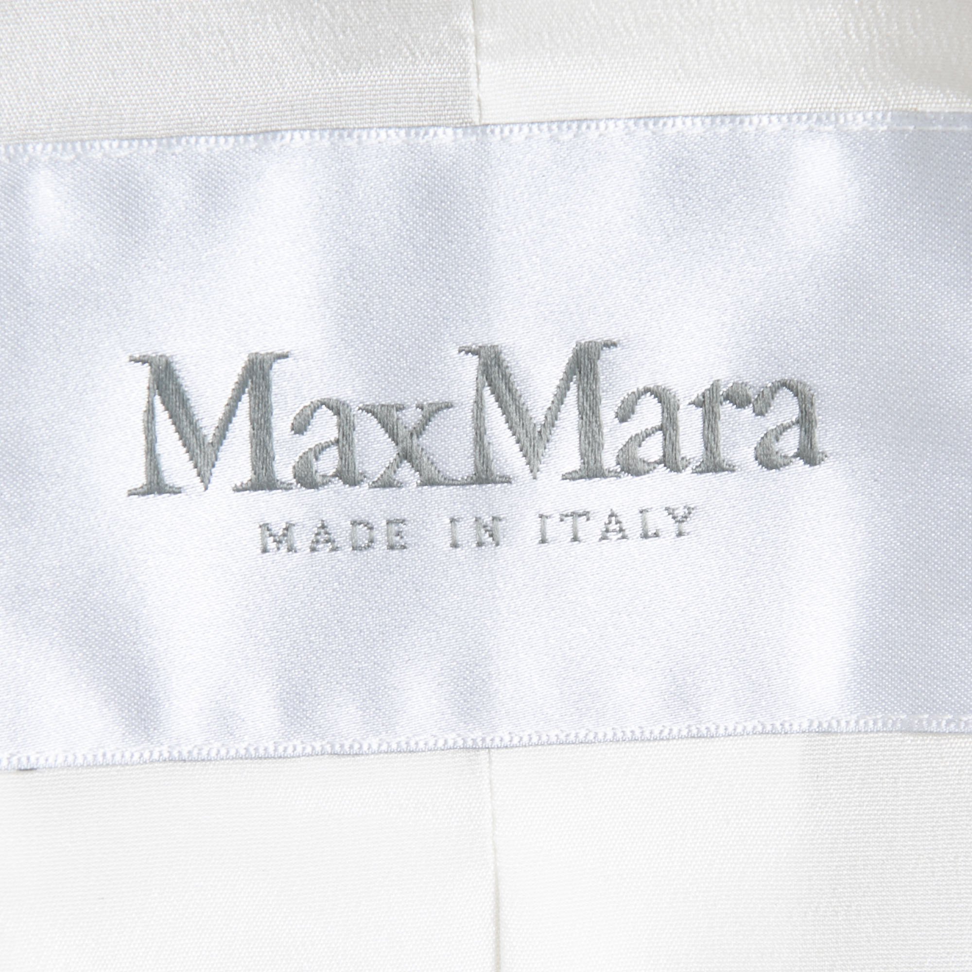 Max Mara Cream Wool Double Breasted Blazer L