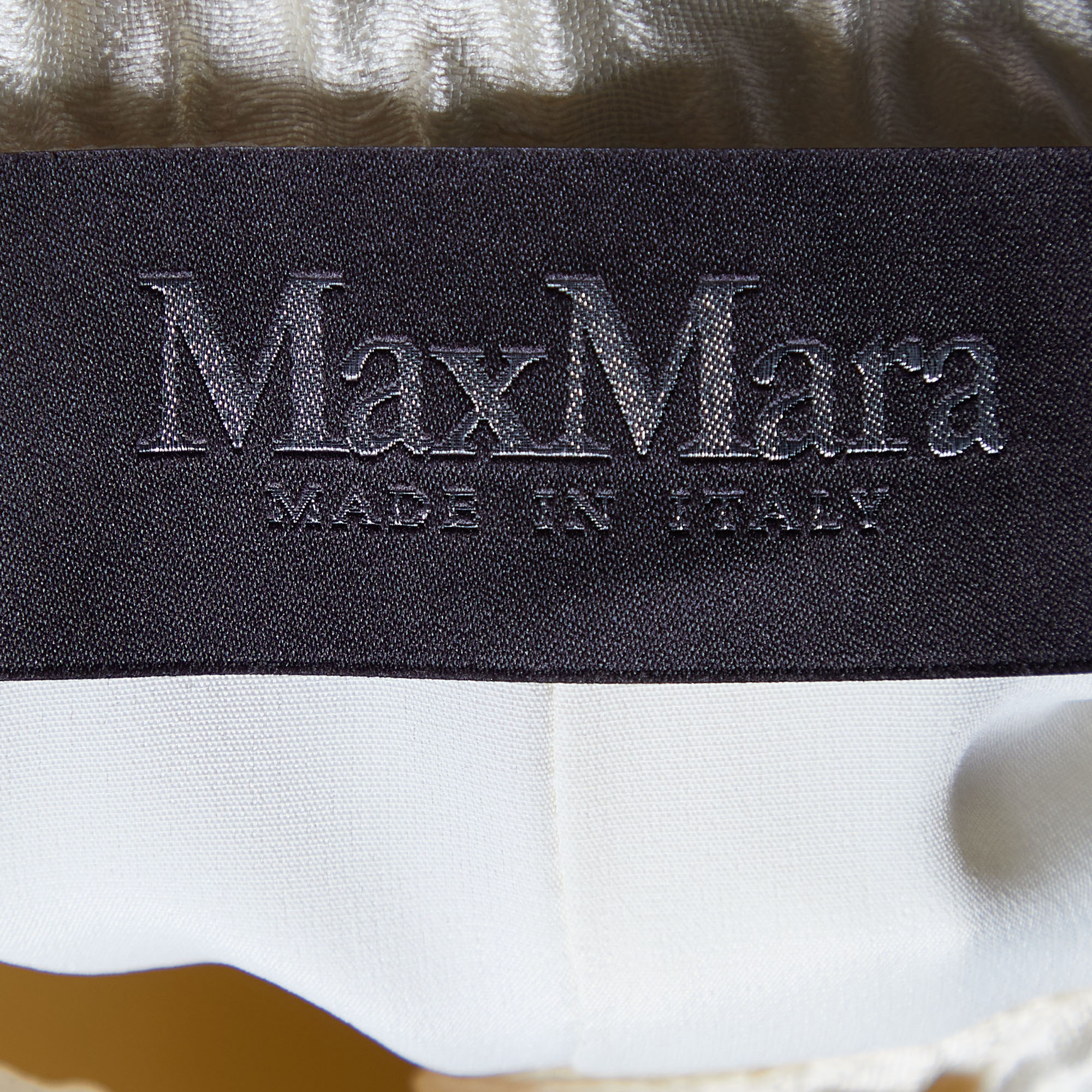 Max Mara Cream Textured Twill Button Front Short Jacket M