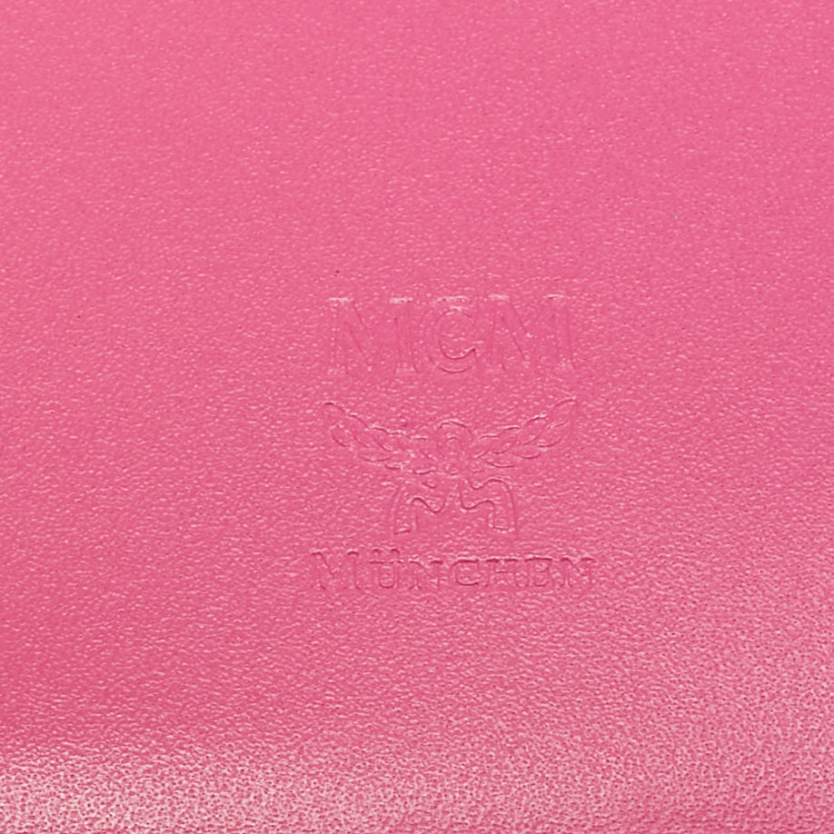 MCM Pink Leather Bifold Long Wallet