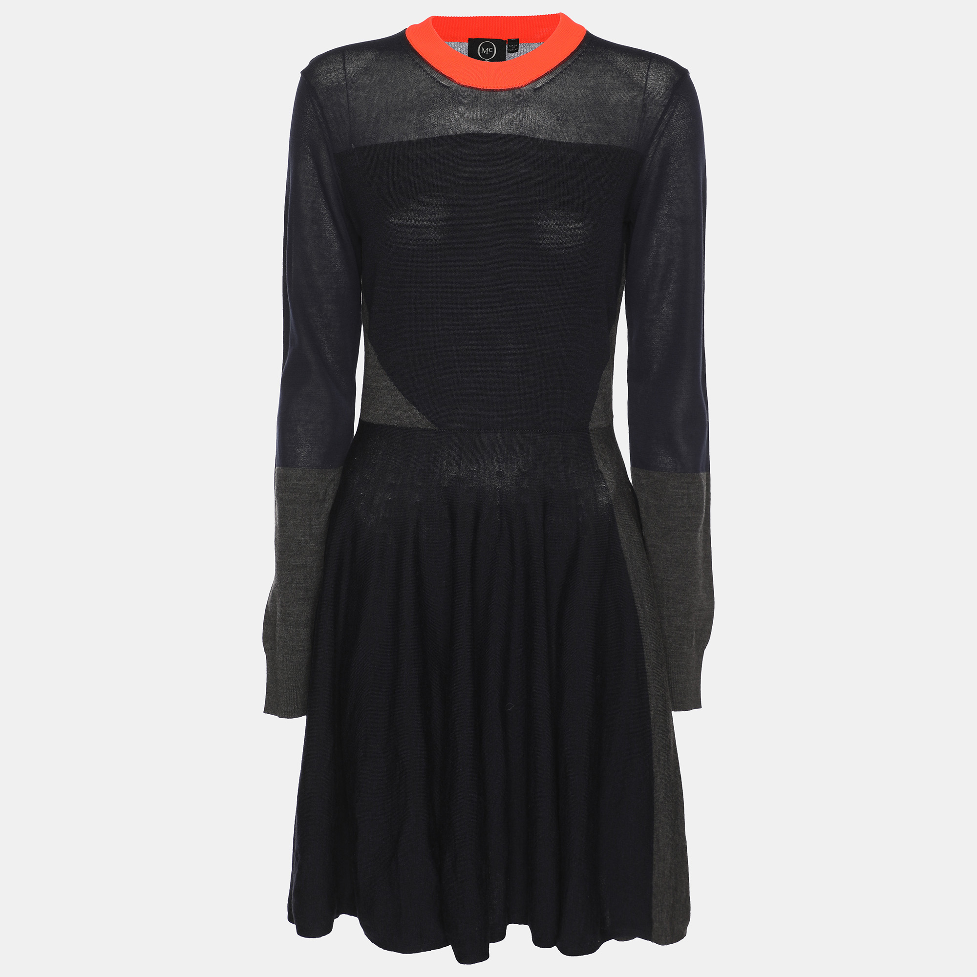 Wool Knit Midi Dress L - McQ by Alexander McQueen - Modalova