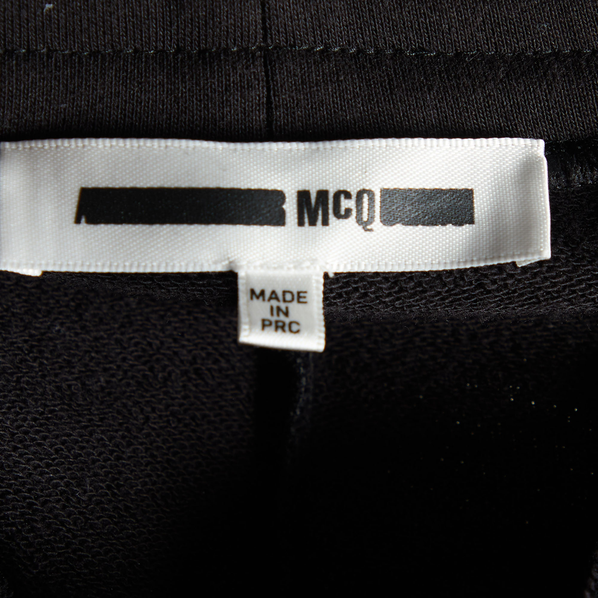 McQ By Alexander McQueen Black Cotton Knit & Lace Hem Pants S