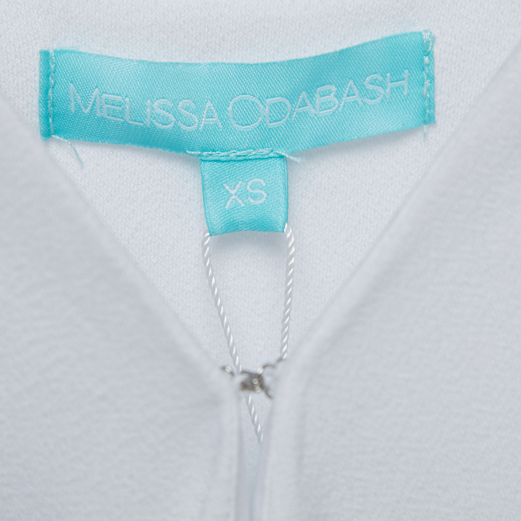 Melissa Odabash White Jersey Wrap Effect Jumpsuit XS