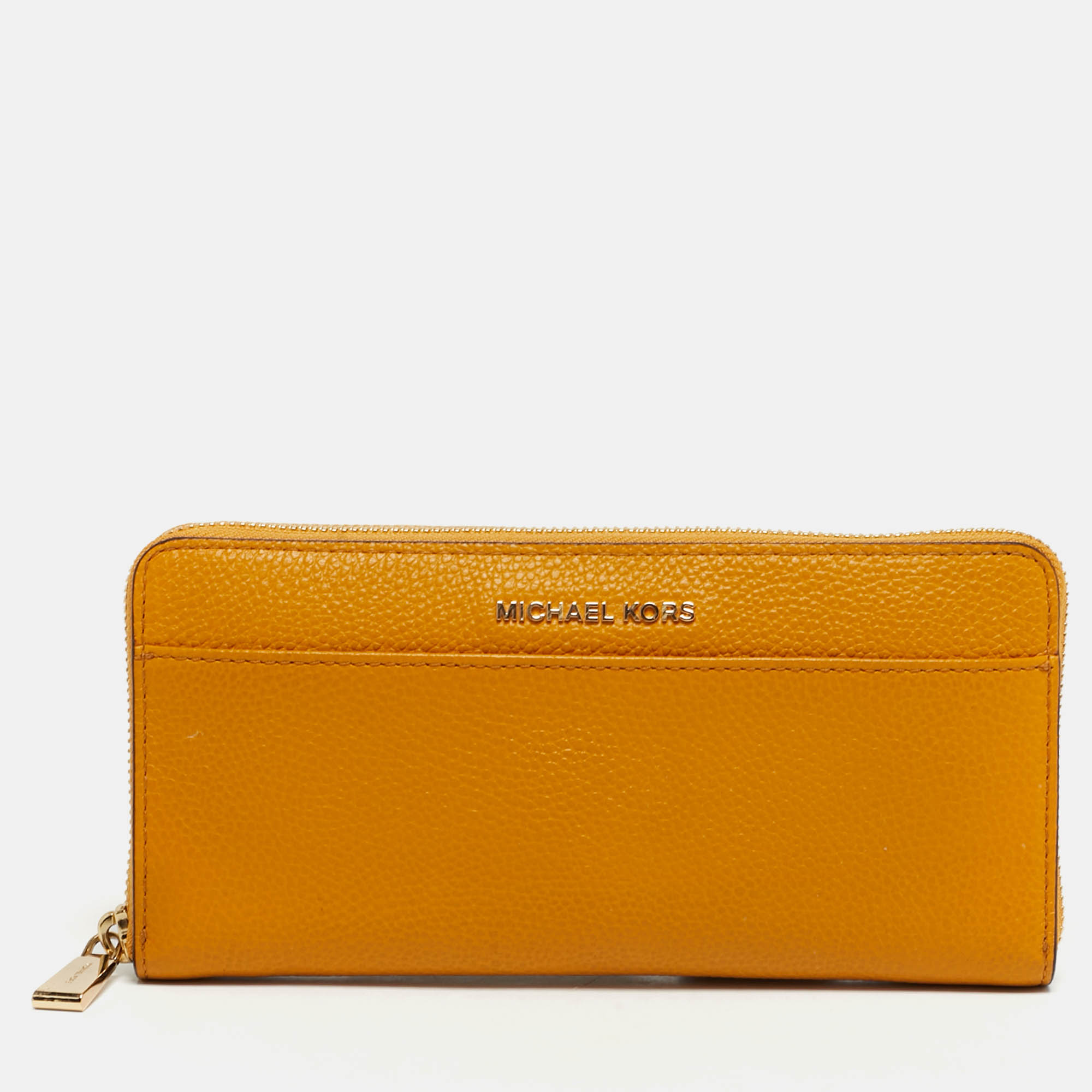 Michael Kors Yellow Leather Zip Around Wallet
Michael Kors Yellow Leather Zip Around Wallet