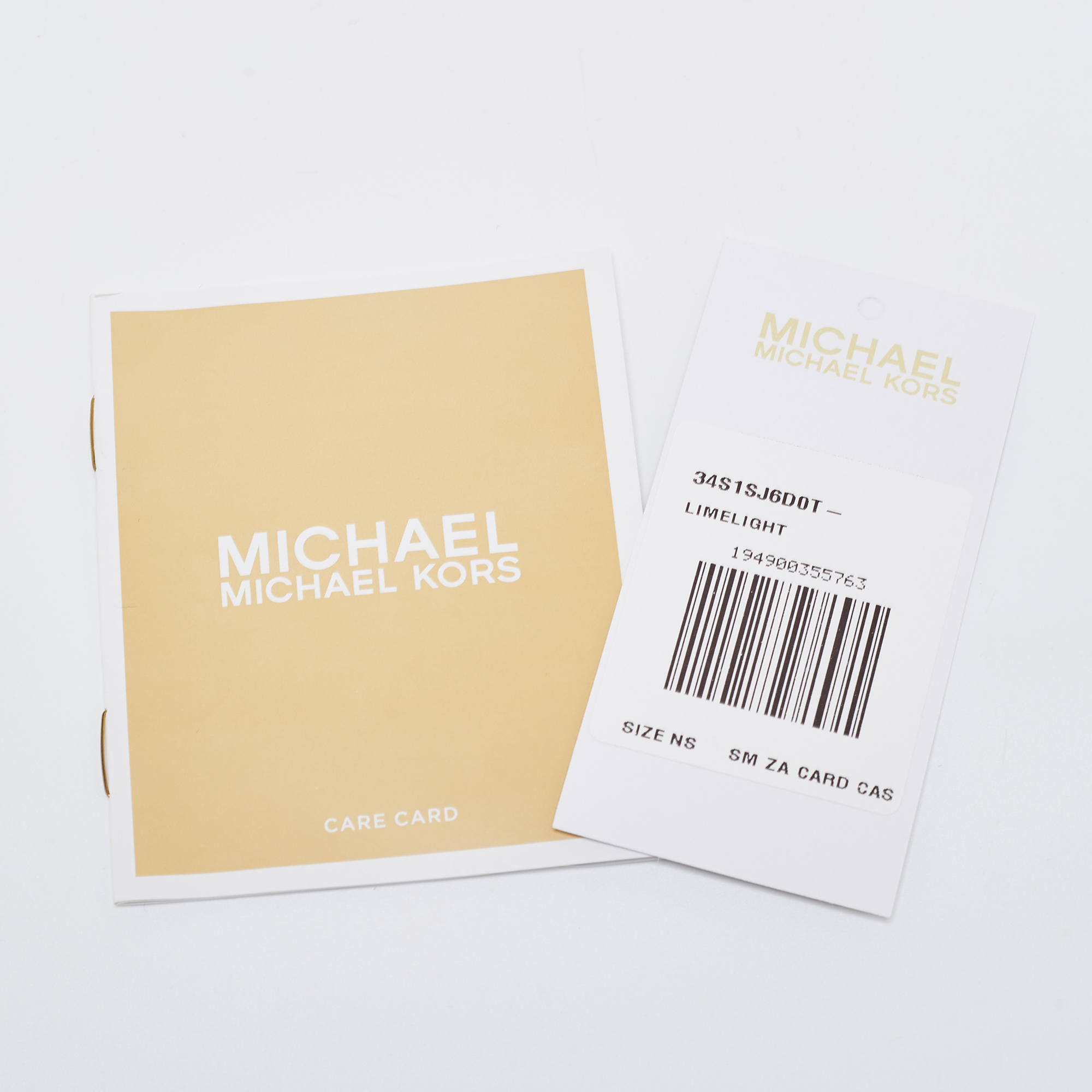 Michael Kors Yellow Intrecciato Leather Zip Around Compact Wallet