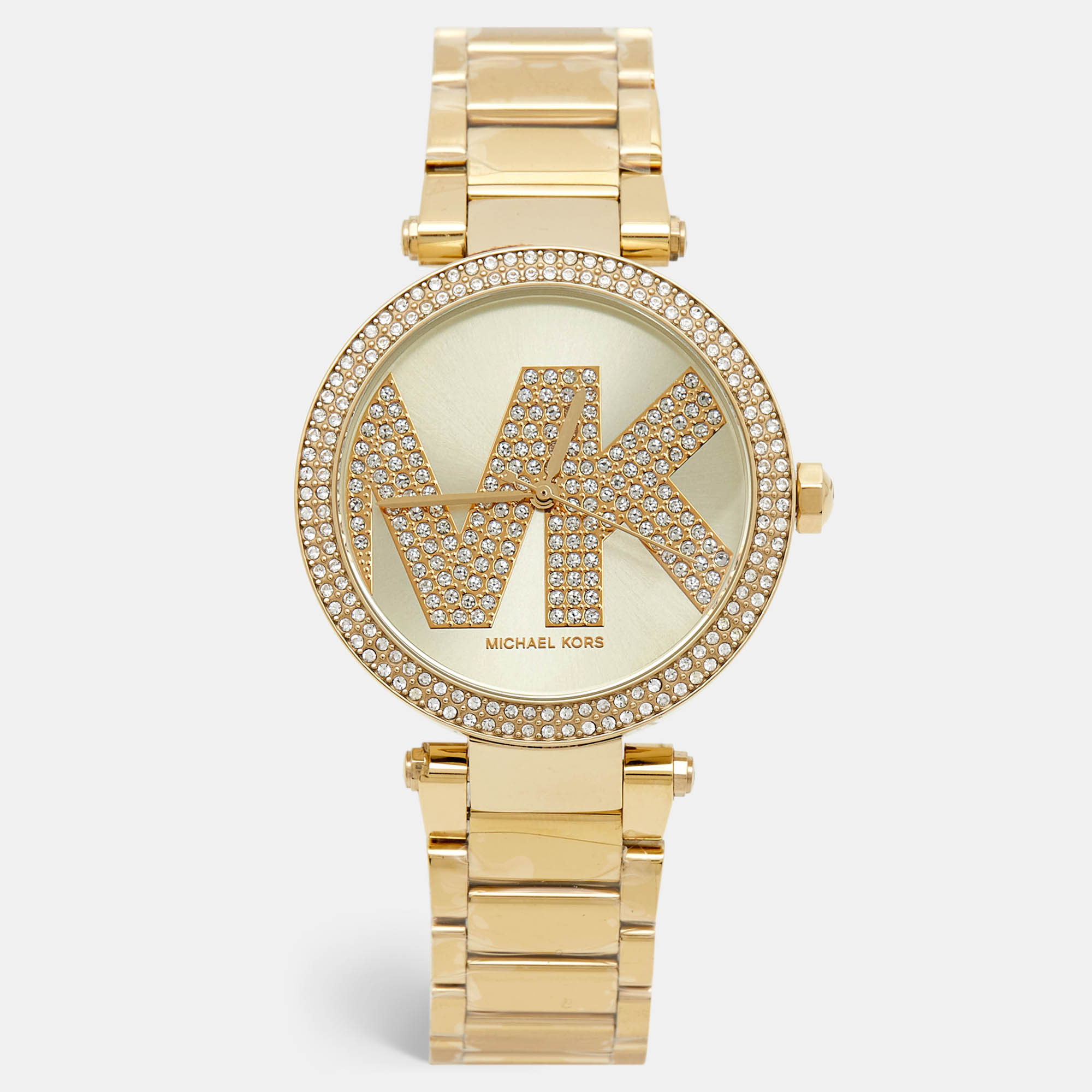 Michael Kors Champagne Gold Plated Stainless Steel Parker MK6659 Women's Wristwatch
Michael Kors Champagne Gold Plated Stainless Steel Parker MK6659 Women's Wristwatch