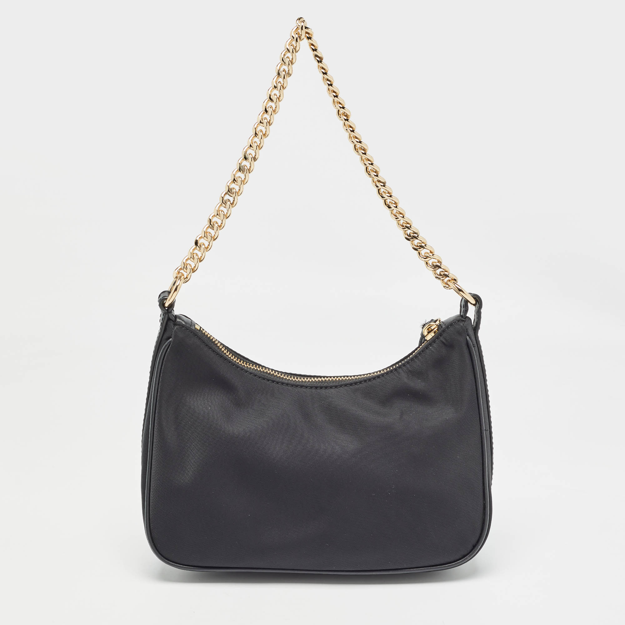 Michael Kors Black Nylon And Leather Gabardine Crossbody Bag