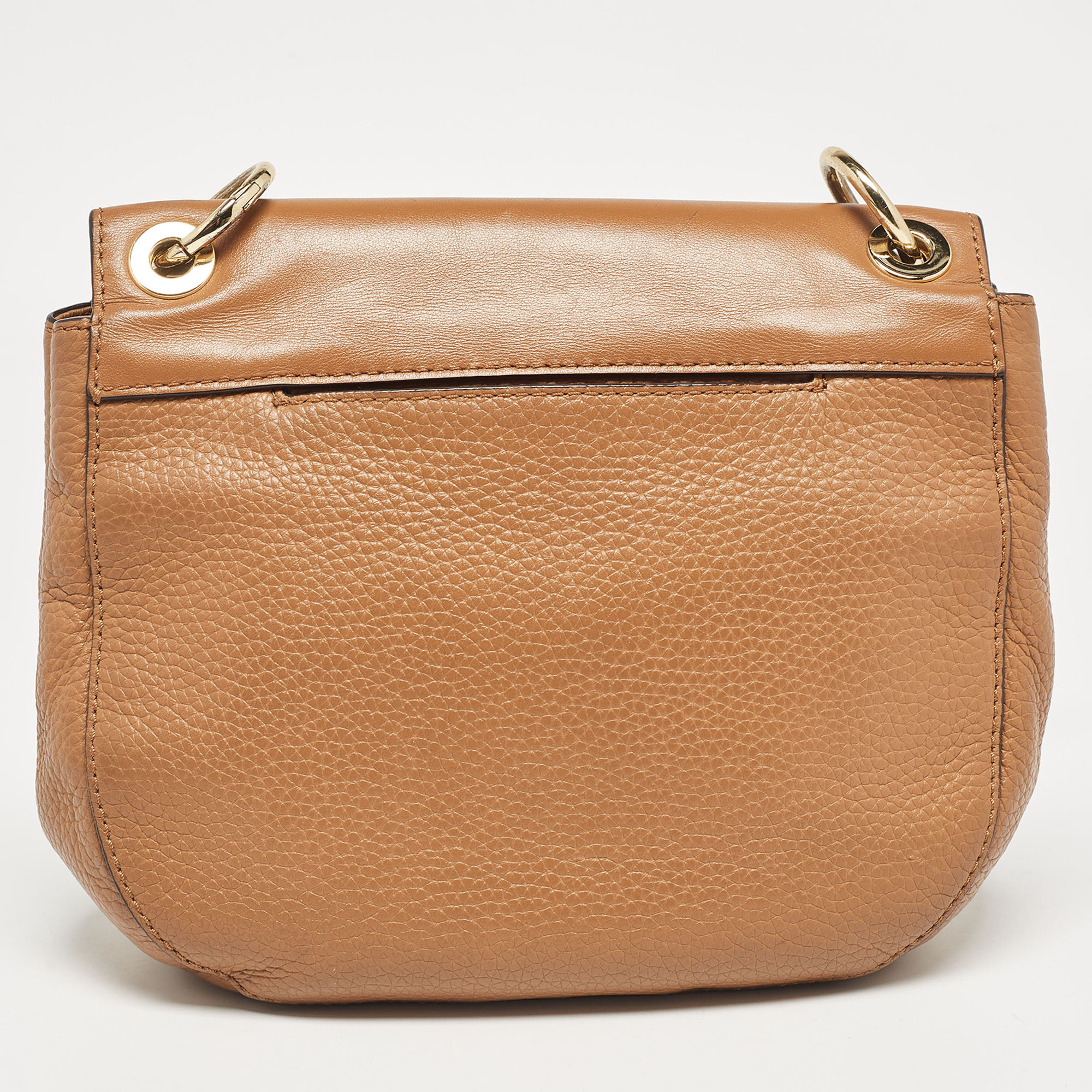 Michael Kors Brown Leather Cecelia Crossbody Bag