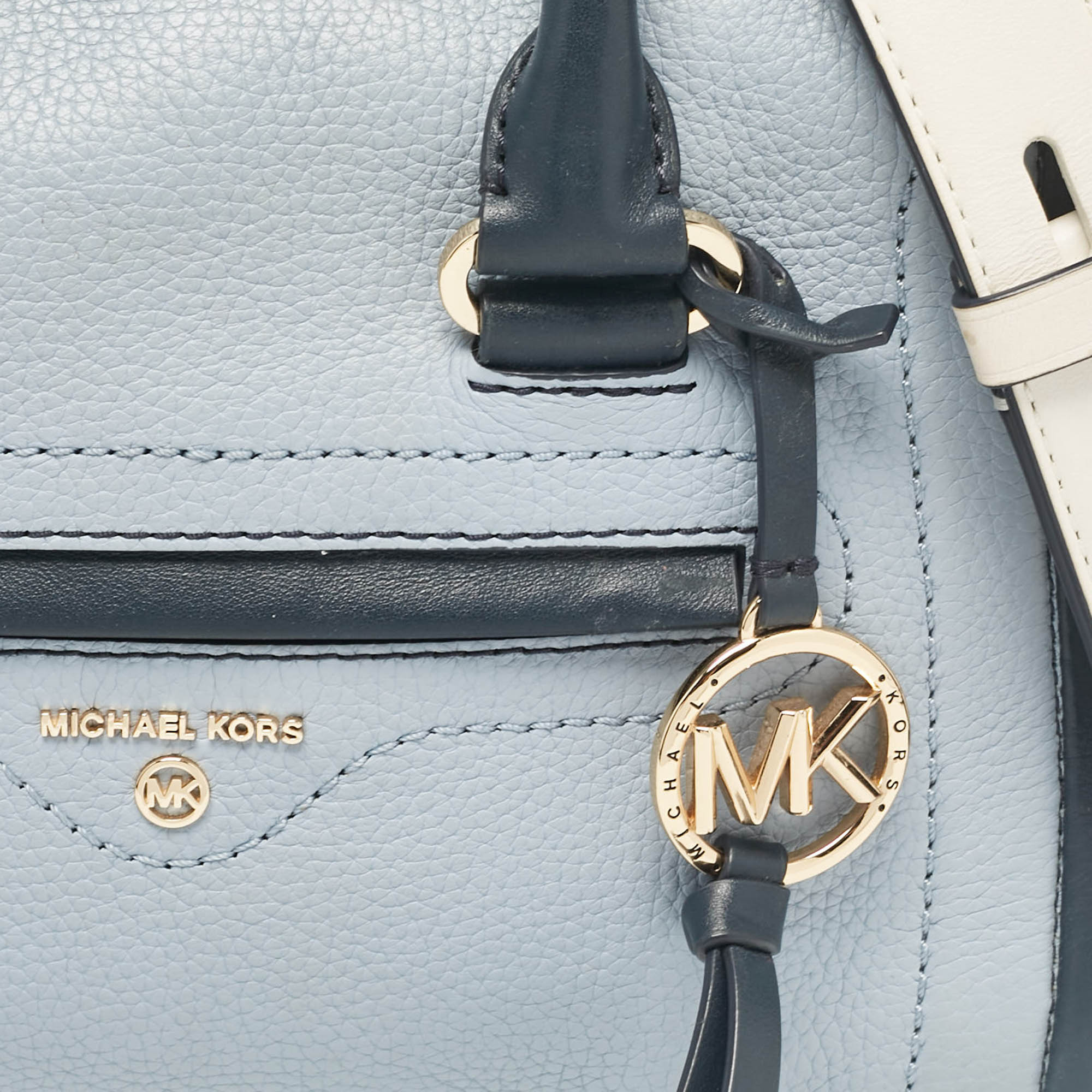 Michael Kors Tricolor Leather Medium Carine Satchel