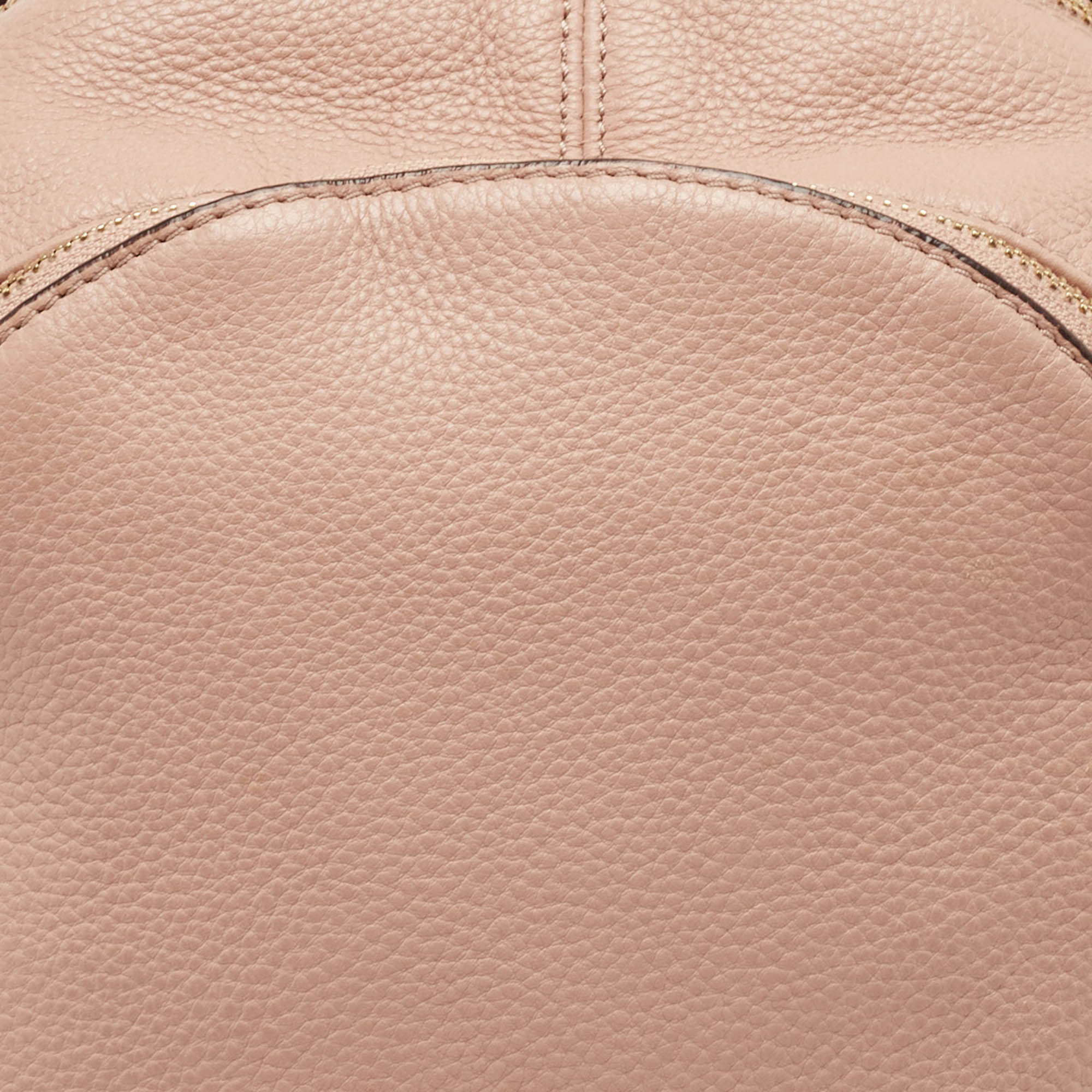 Michael Kors Beige Leather Rhea Backpack