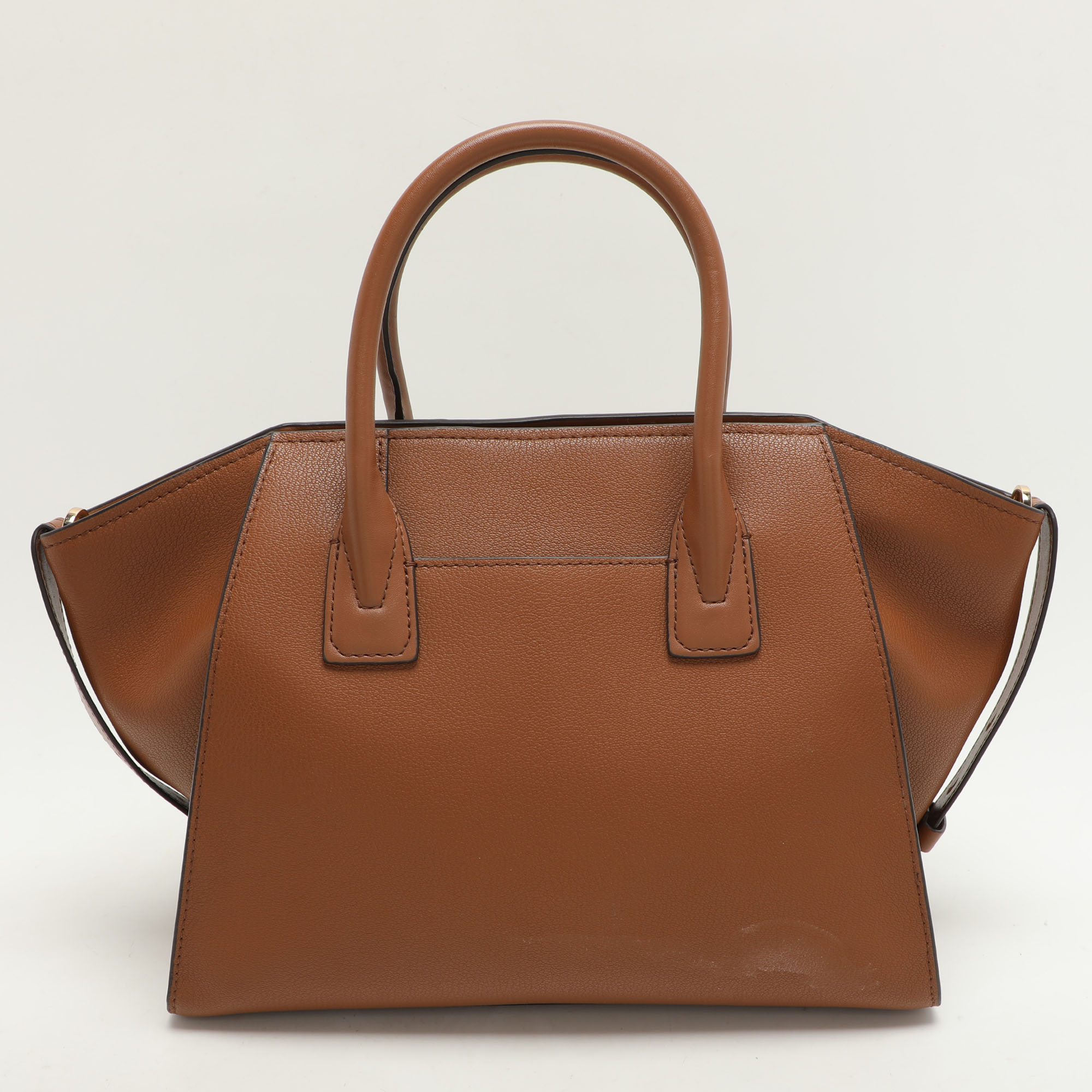 Michael Kors Brown Leather Small Avril Satchel