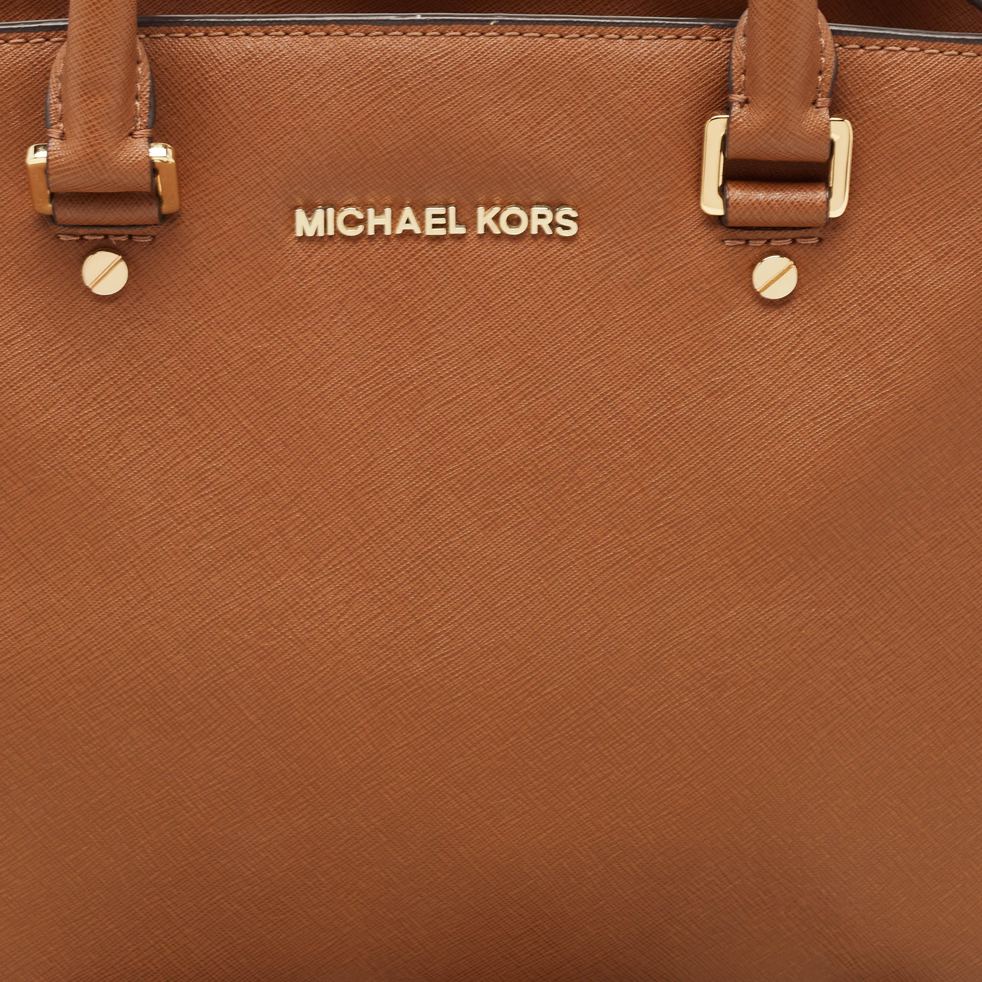 Michael Kors Brown Leather Large Selma Tote