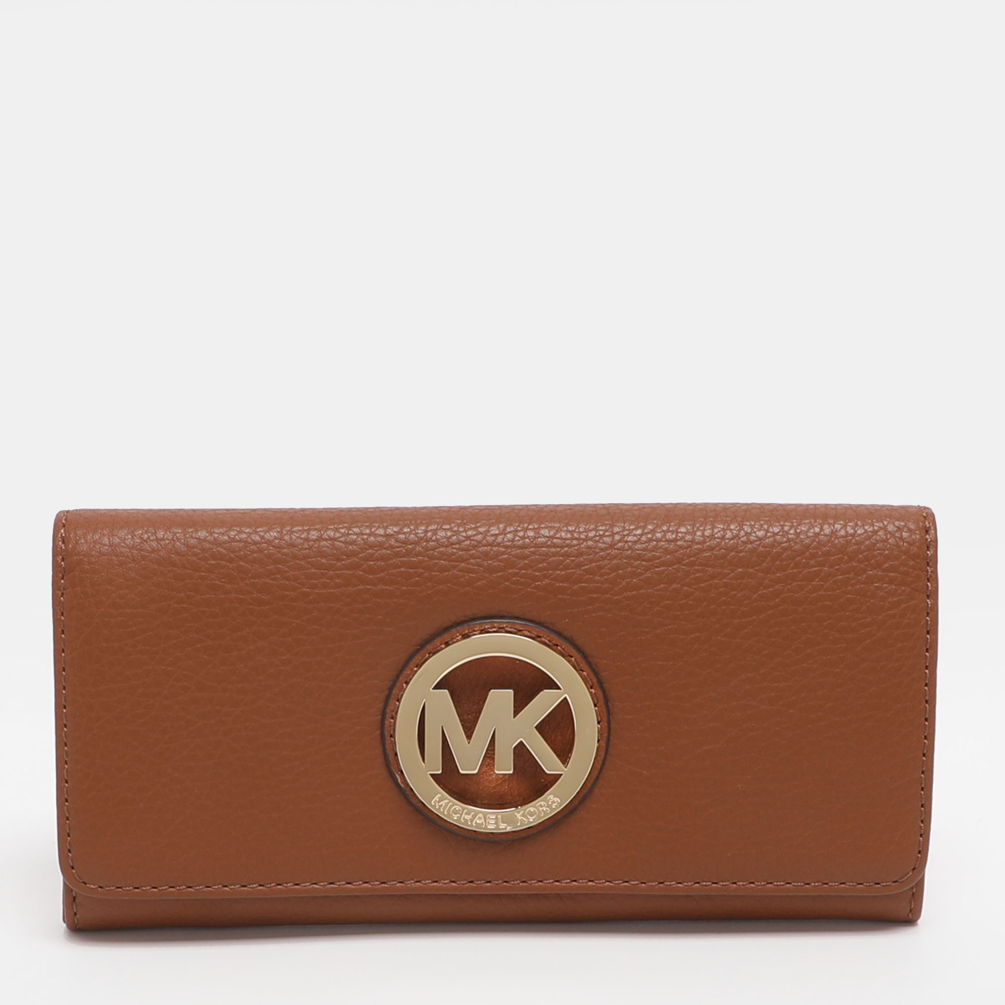 Michael Kors Fulton Brown Leather Flap Continental Wallet
Michael Kors Fulton Brown Leather Flap Continental Wallet