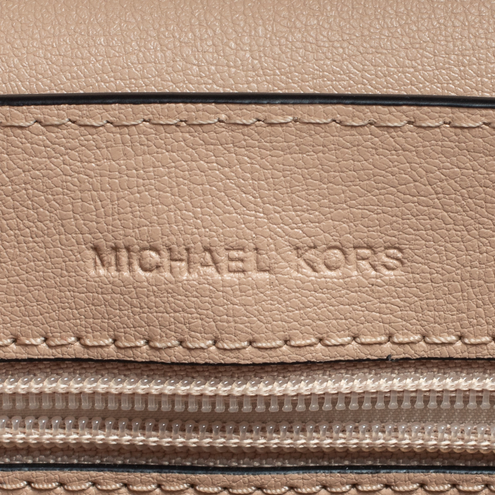 Michael Kors Pink/Black Leather Small Sloan Shoulder Bag