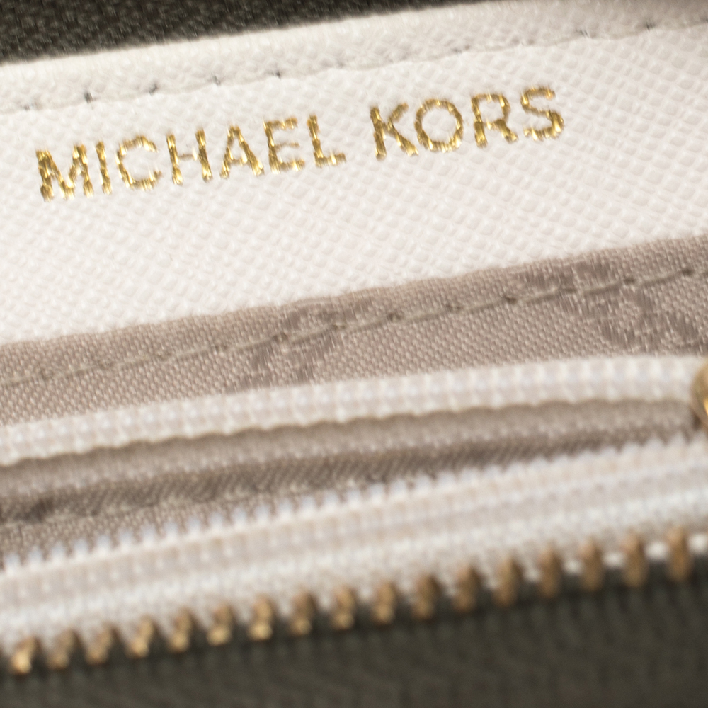 Michael Kors Multicolor Leather Mott Zip Around Wallet