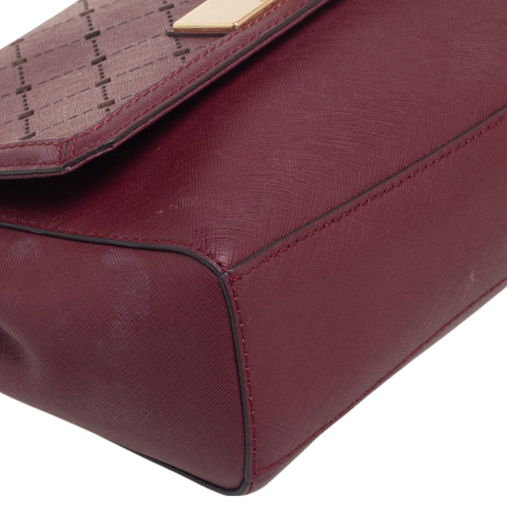 MICHAEL Michael Kors Red Leather Jamey Top Handle Bag