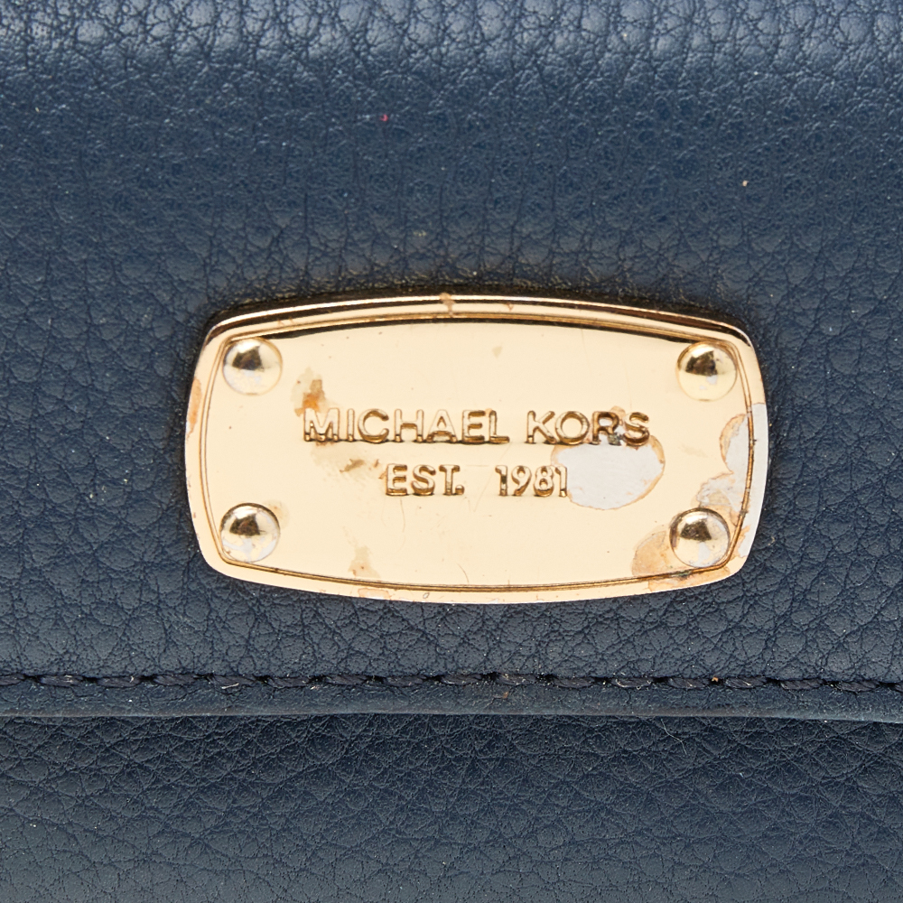 Michael Kors Blue Leather Wallet
