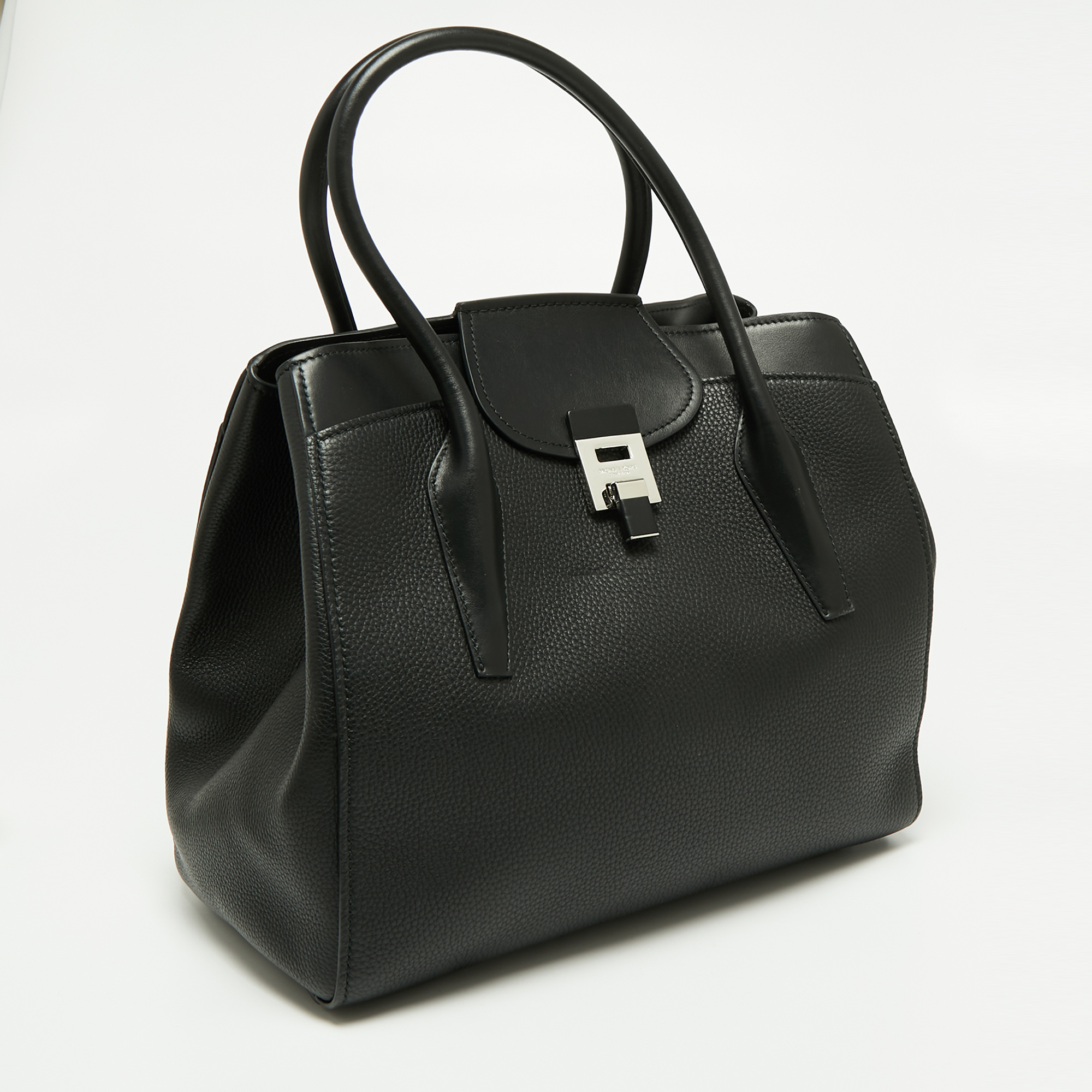 Michael Kors Collection Black Leather Blancroft Tote