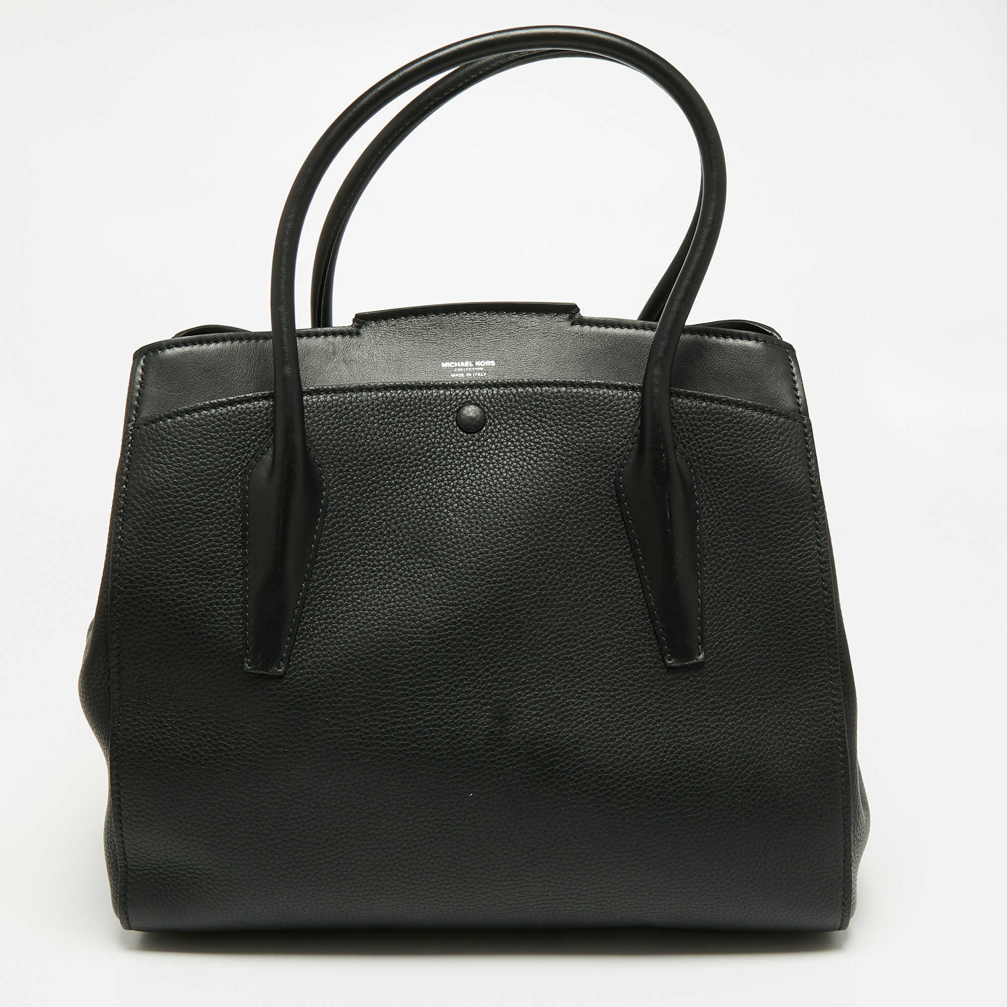 Michael Kors Collection Black Leather Blancroft Tote