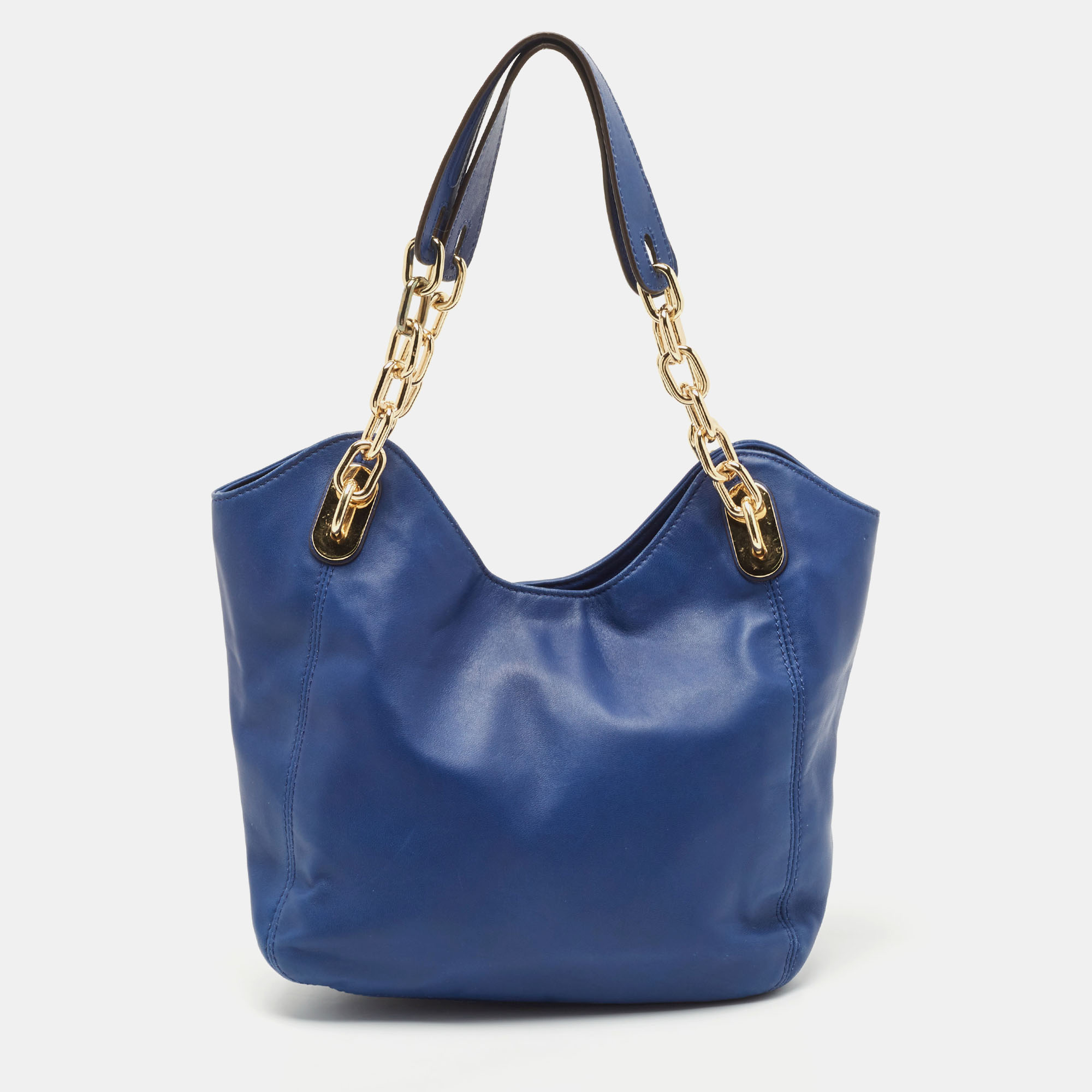 MICHAEL Michael Kors Blue Leather Lilly Tote