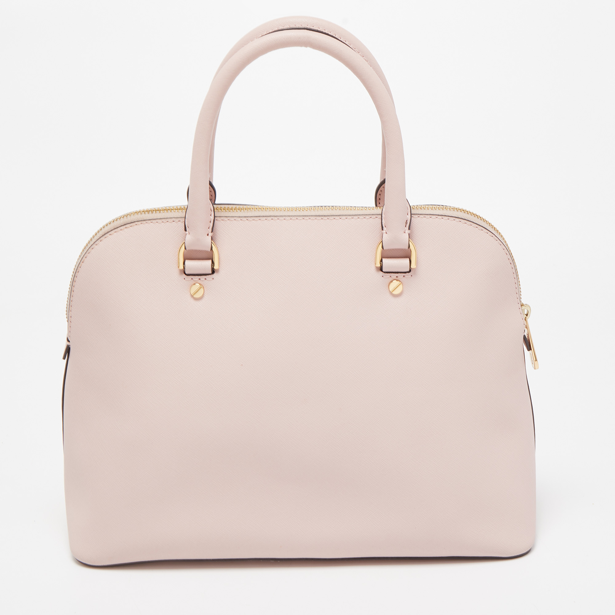 MICHAEL Micheal Kors Slight Pink Saffiano Leather Cindy Dome Satchel