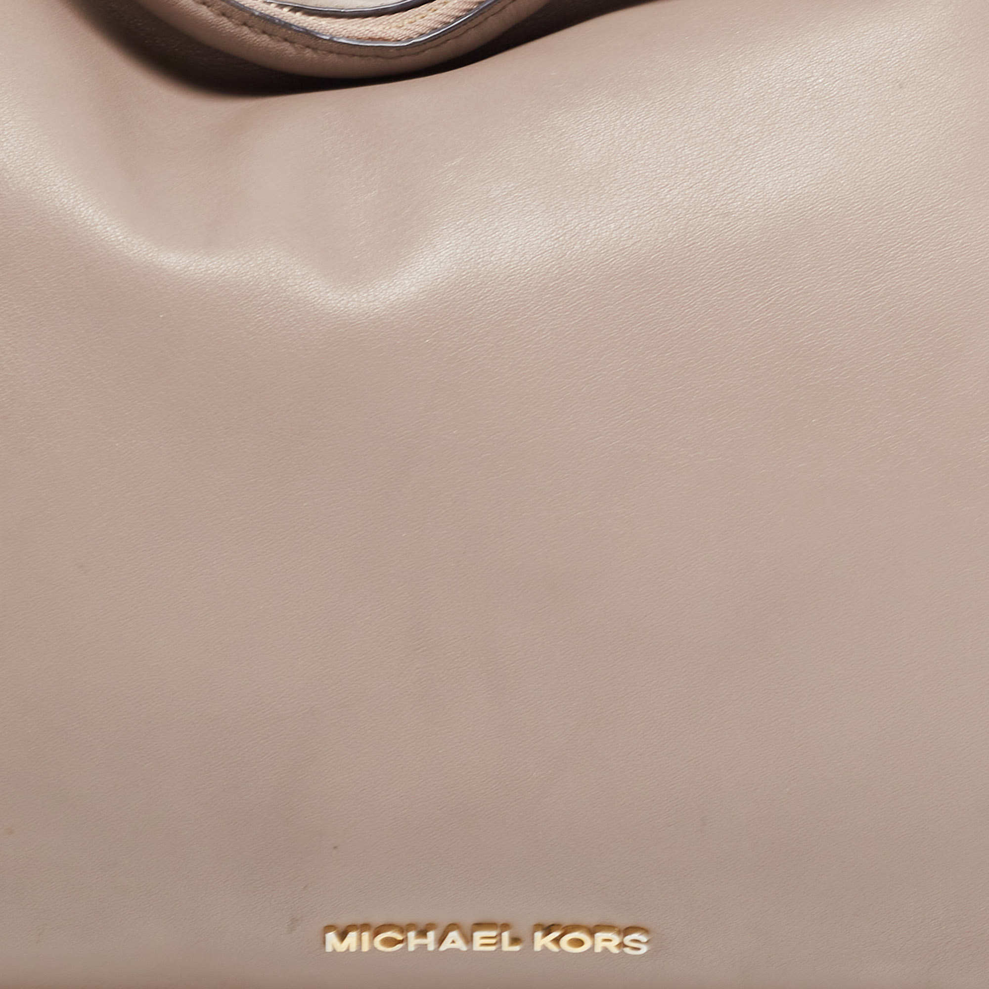 Michael Kors Beige Leather Matilda Shoulder Bag