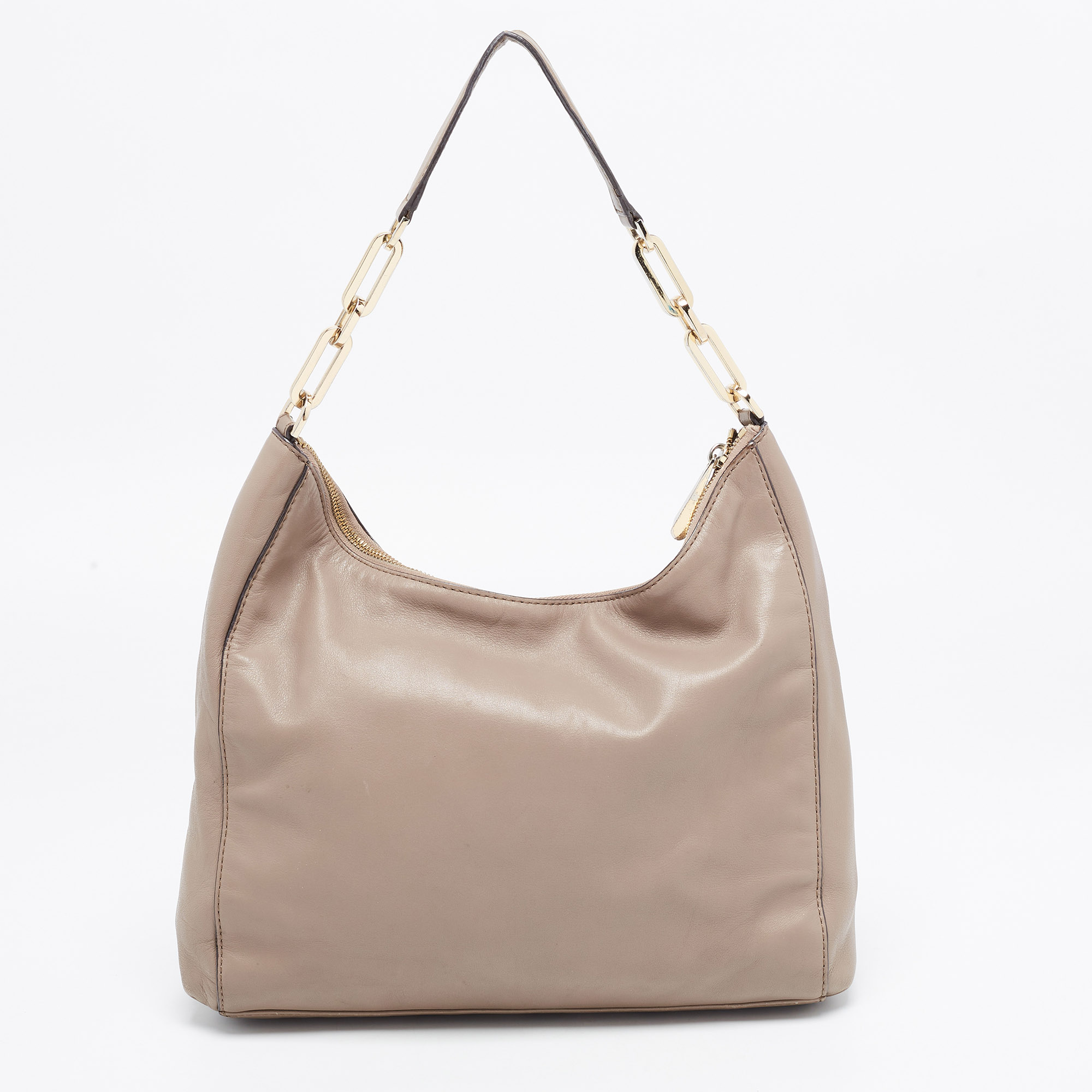 Michael Kors Beige Leather Matilda Shoulder Bag